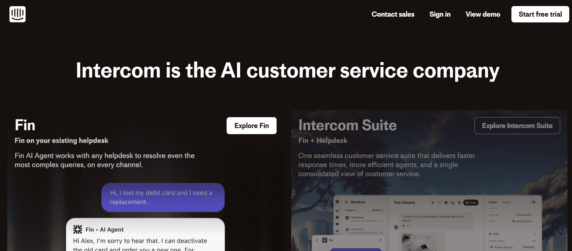 intercom - Best AI Chat Bot 