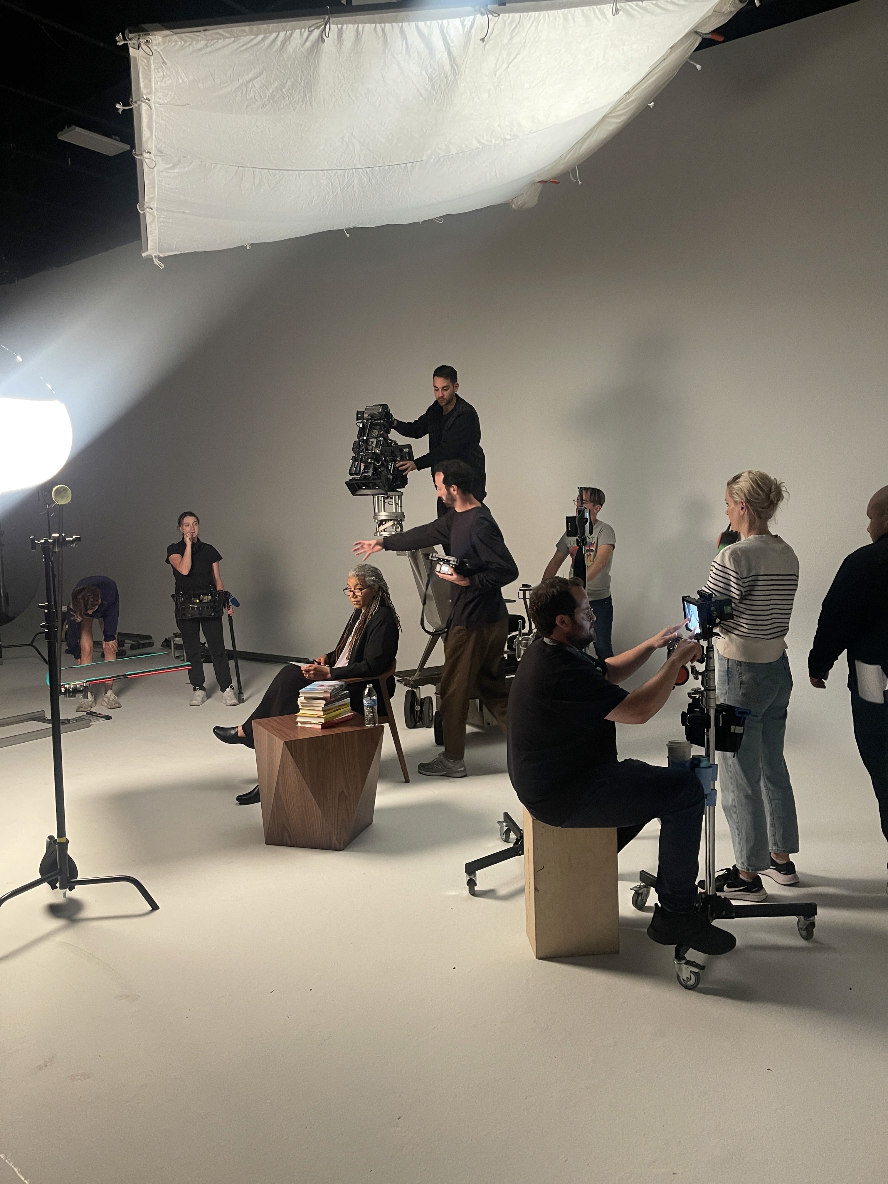 Professor Stephanie Dunson on the My reMarkable studio set