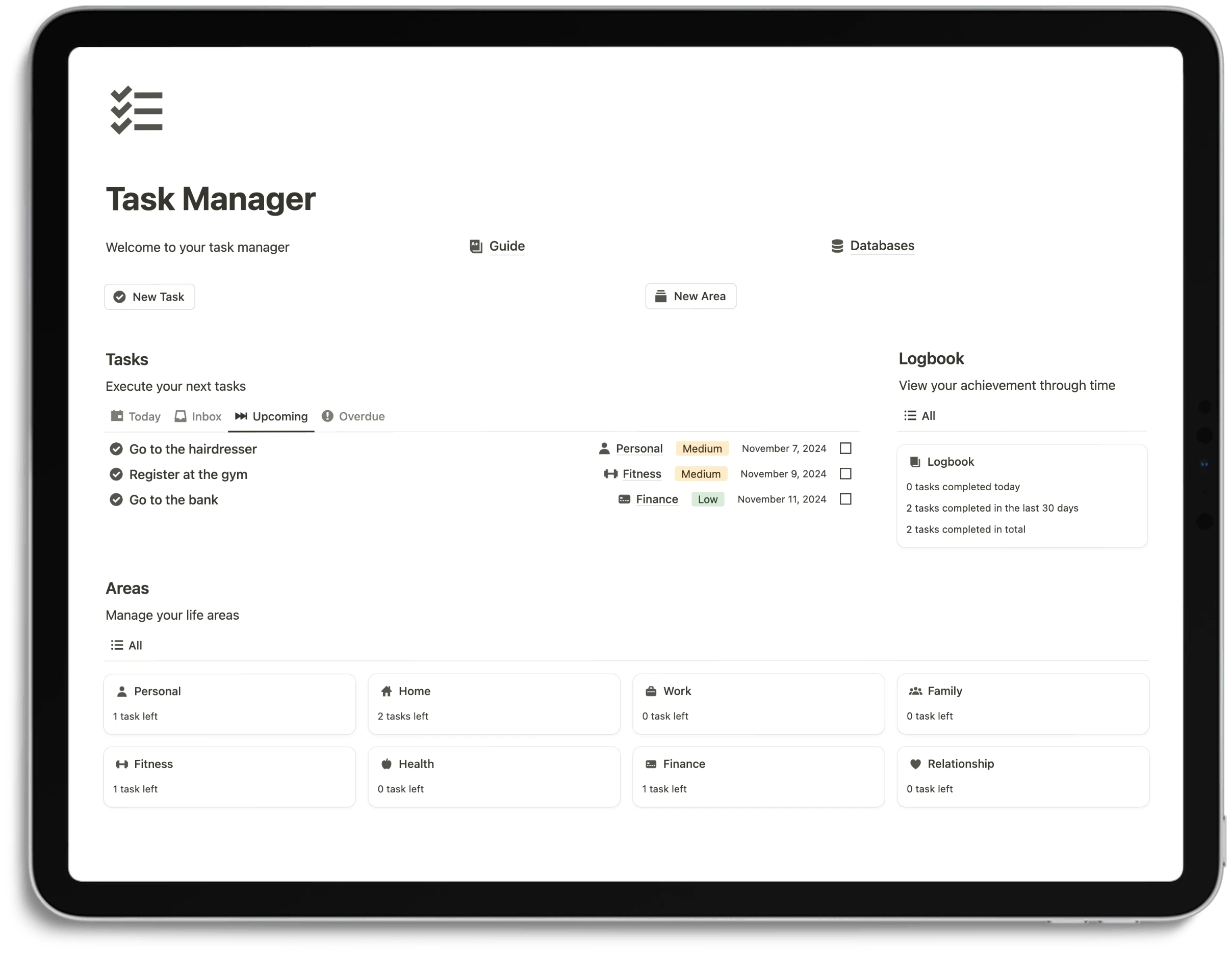 Notion Task Manager