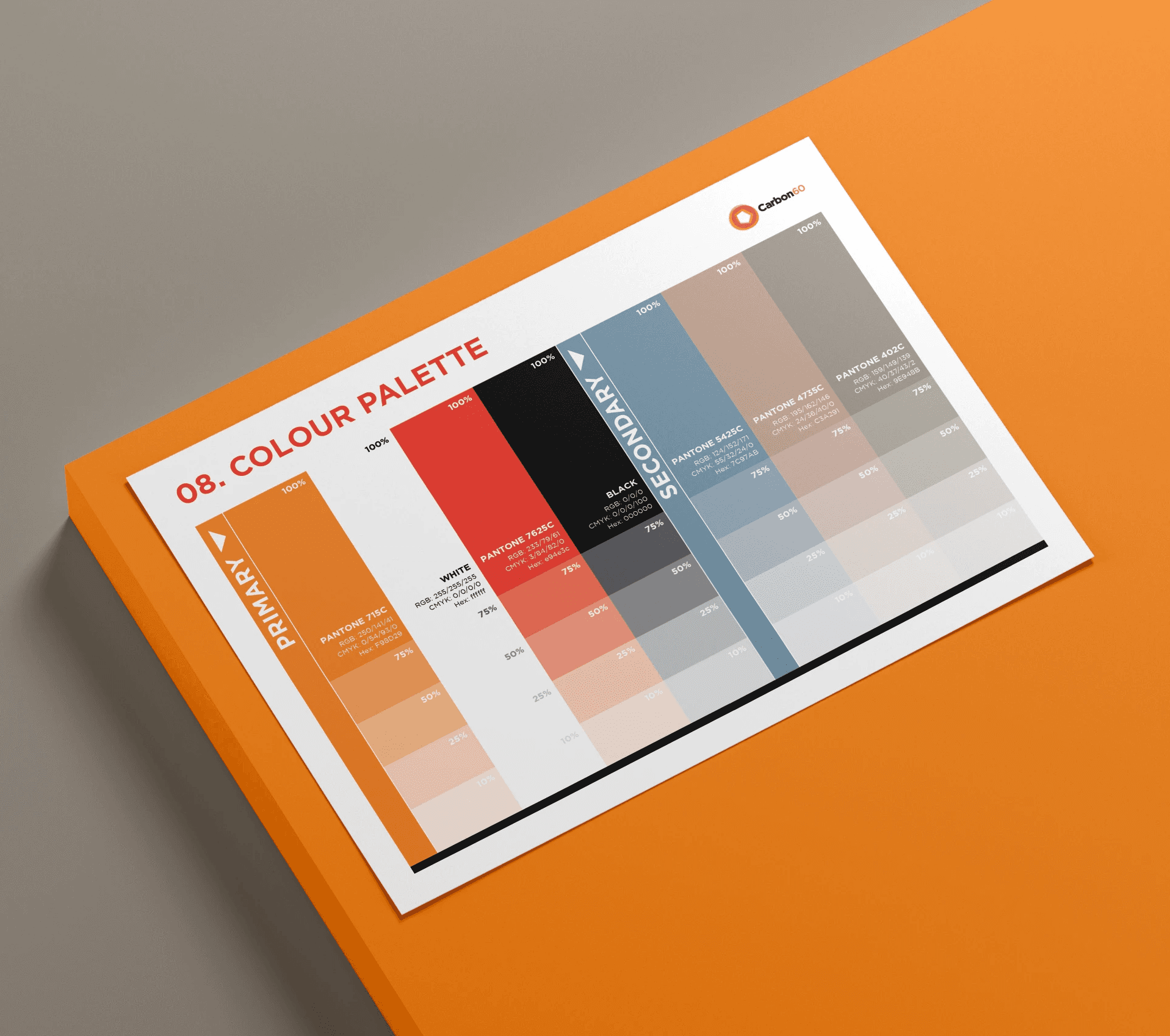 Colour palette matrix