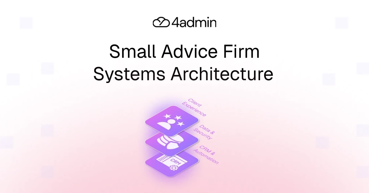 Integration Architecture for Small Advice Firms