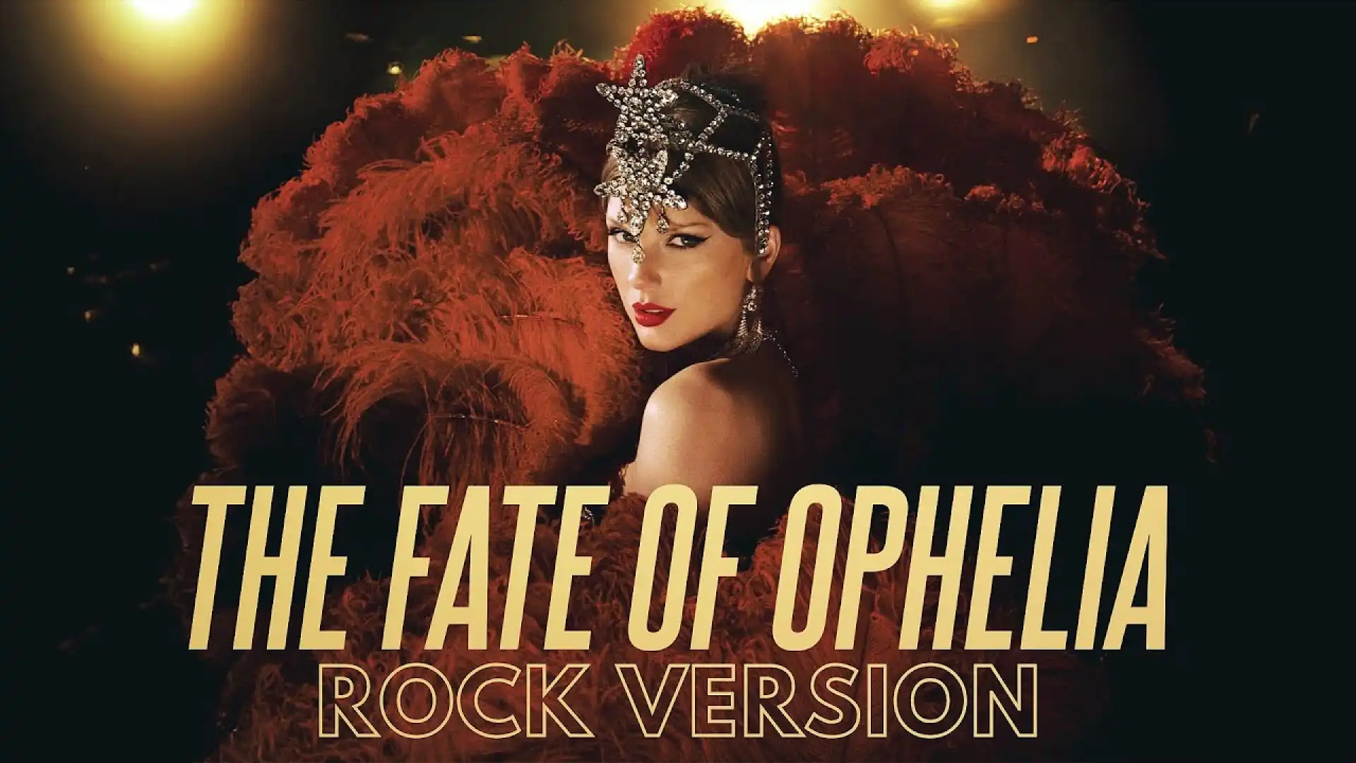 Promotional image for Taylor Swift's "The Fate of Ophelia," the song used in a recent Trump TikTok video.