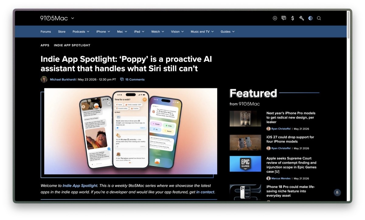 9to5Mac Indie App Spotlight: Poppy
