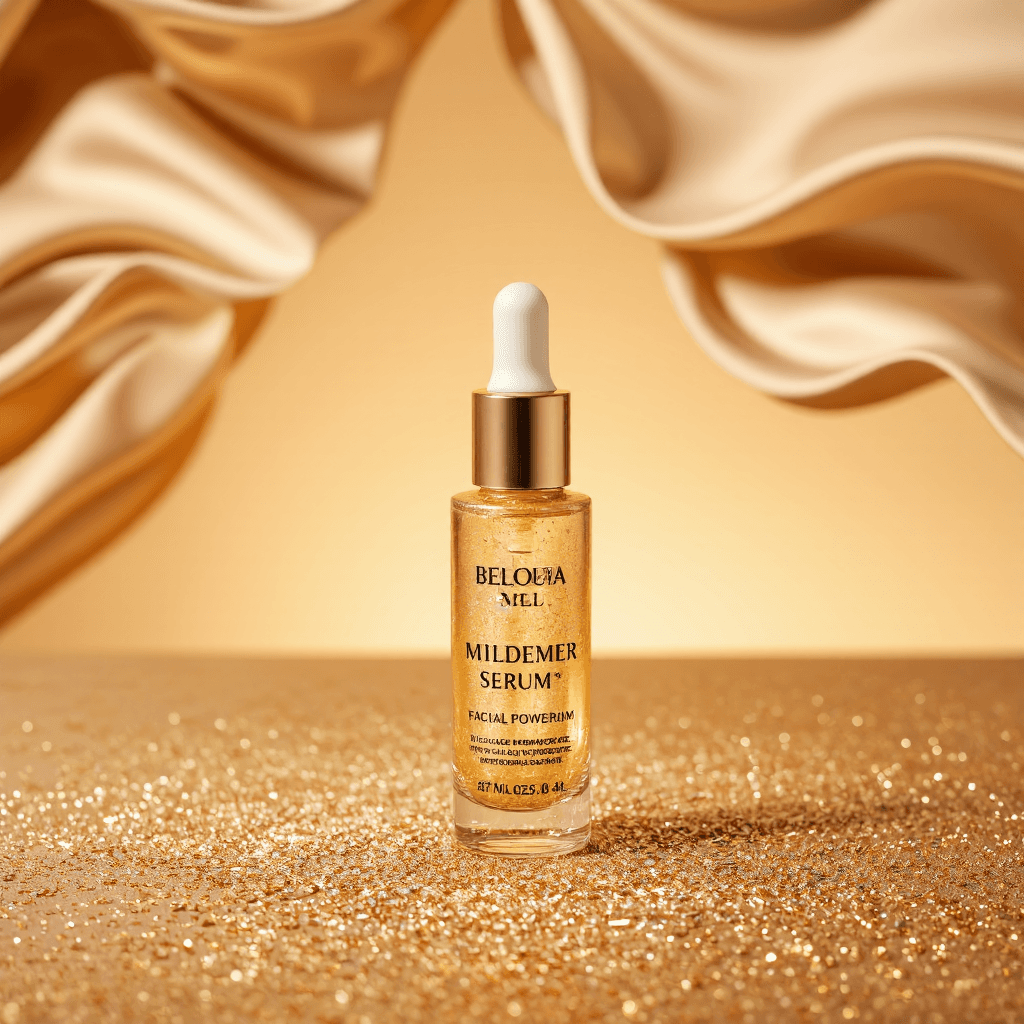 product photography of a bottle of facial serum for skin hydration and rejuvenation