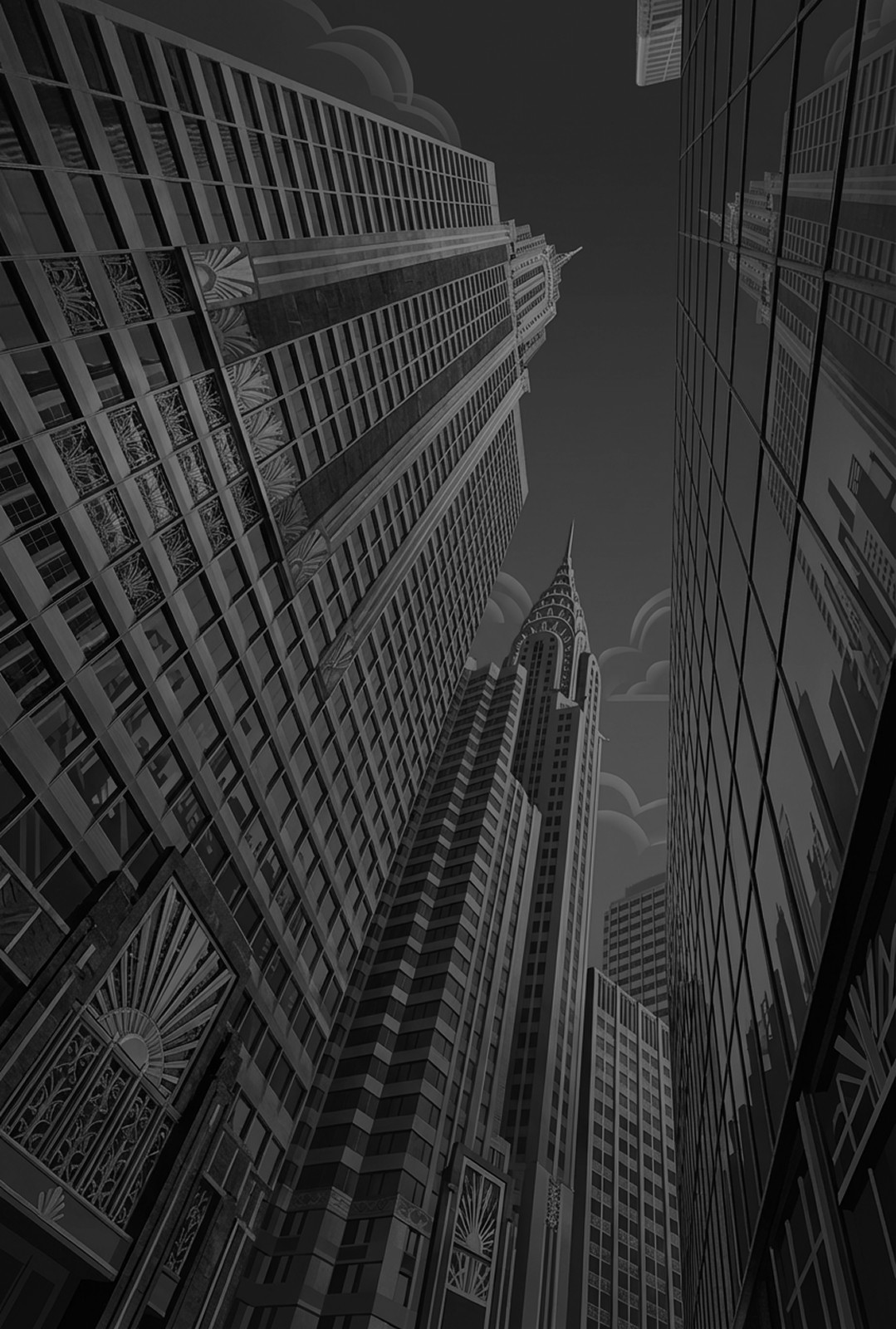 a white chair and a white table