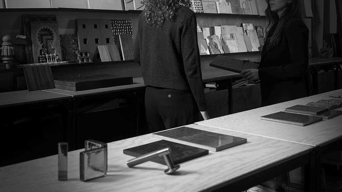 Portrait of work at the studio