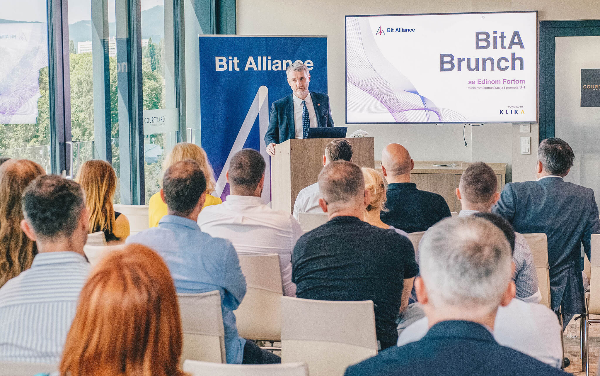 Bit Alliance Brunch in Sarajevo with IT leaders and government representatives