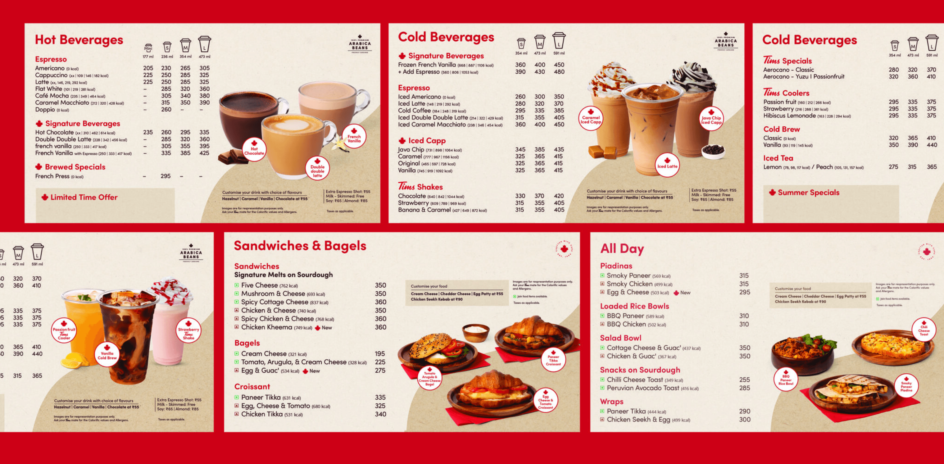 Brand display for tim hortons