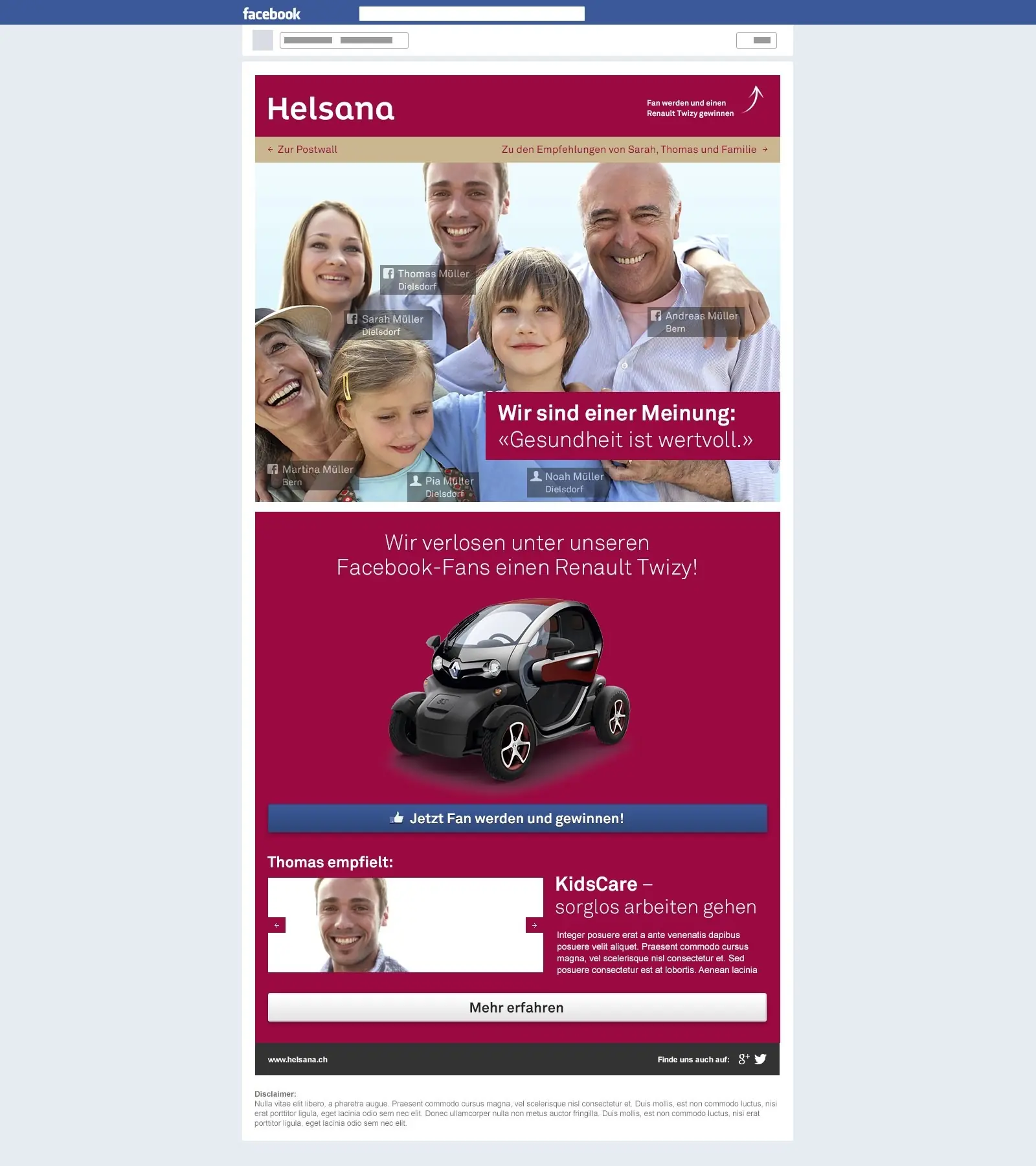 Helsana – Facebook