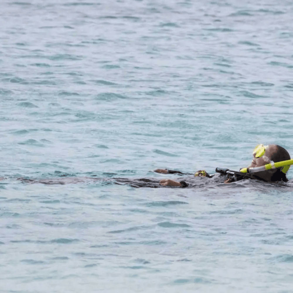 rescue diver technique demonstration