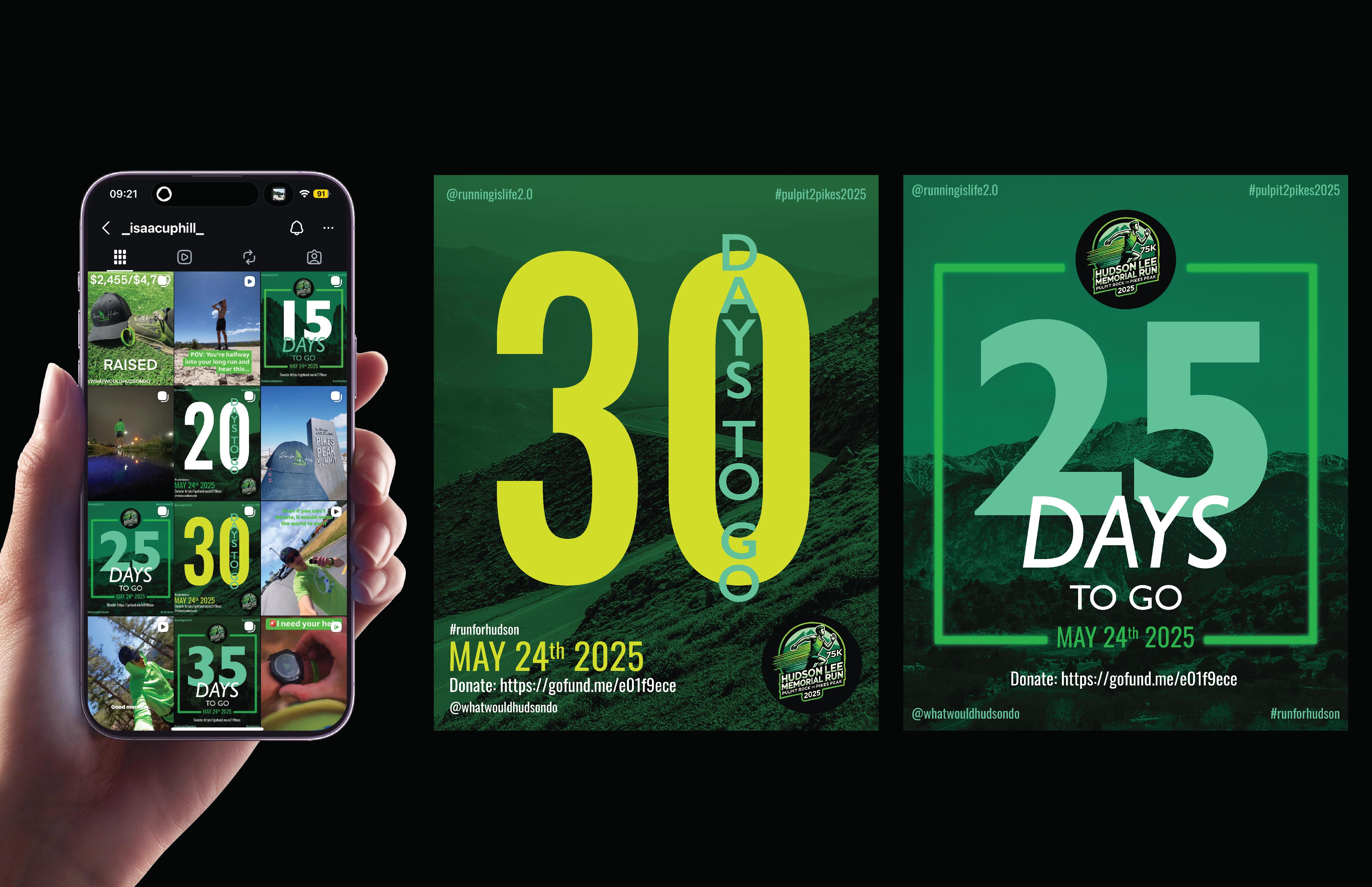 Streetside billboard with flyposters of the Batch.Works brand and illustrations