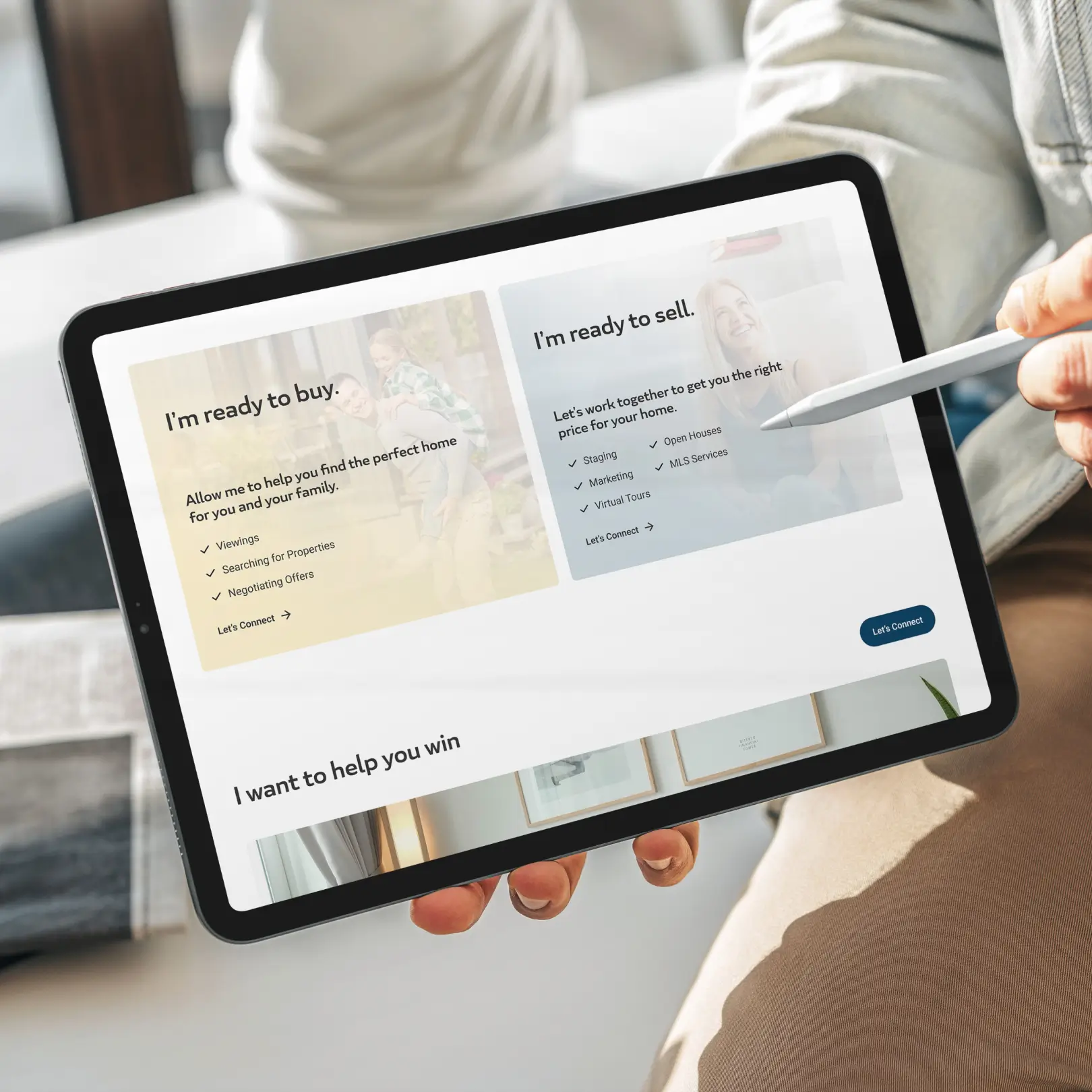 Ron Laser website displayed on a digital device mockup project feature