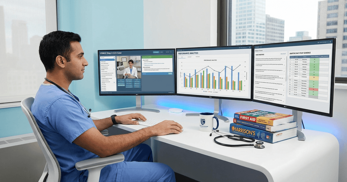 Cover: USMLE Step 3 Preparation: Build an Adaptive Plan with Oncourse AI