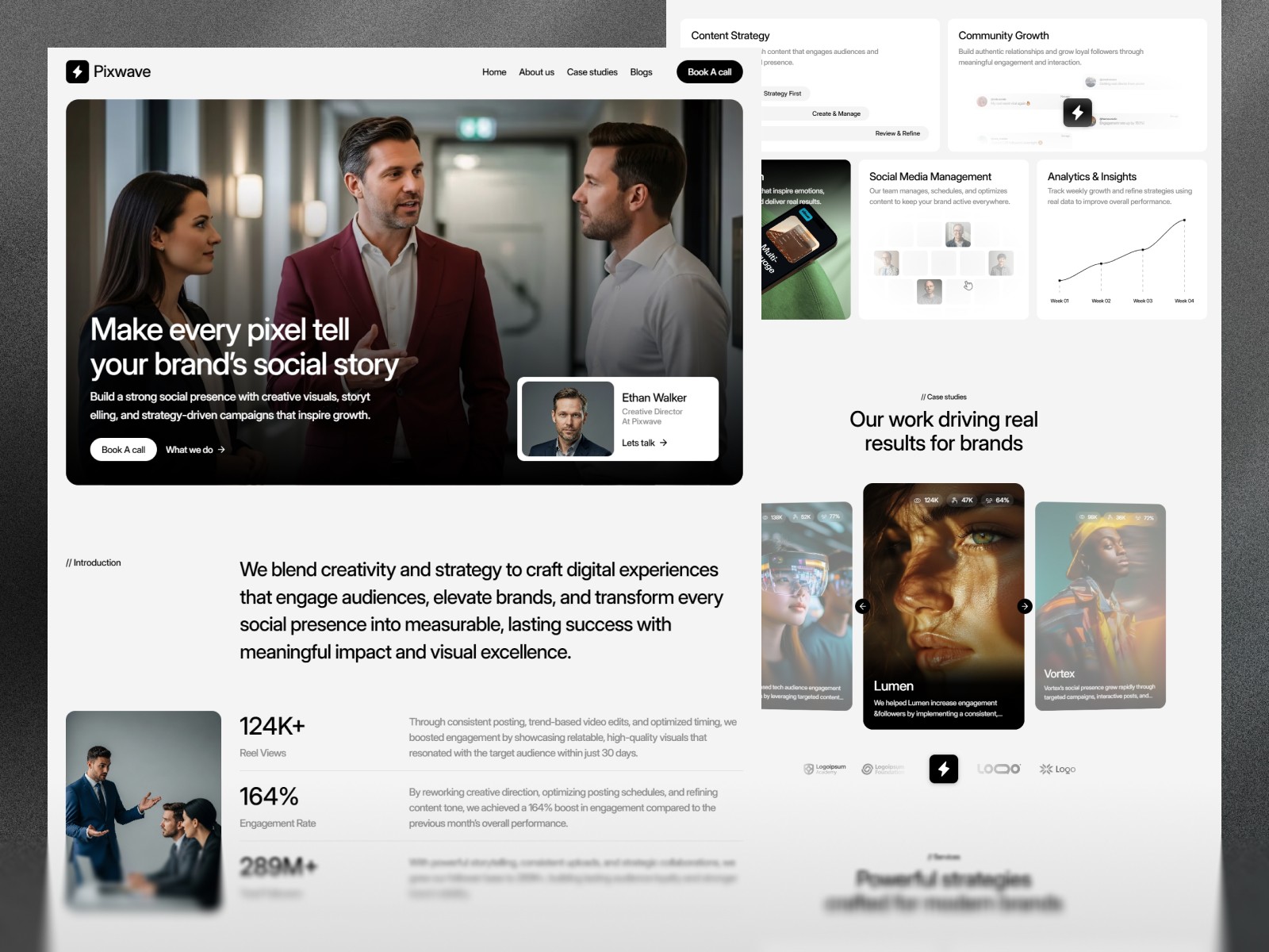 Pixwave Framer Agency Template