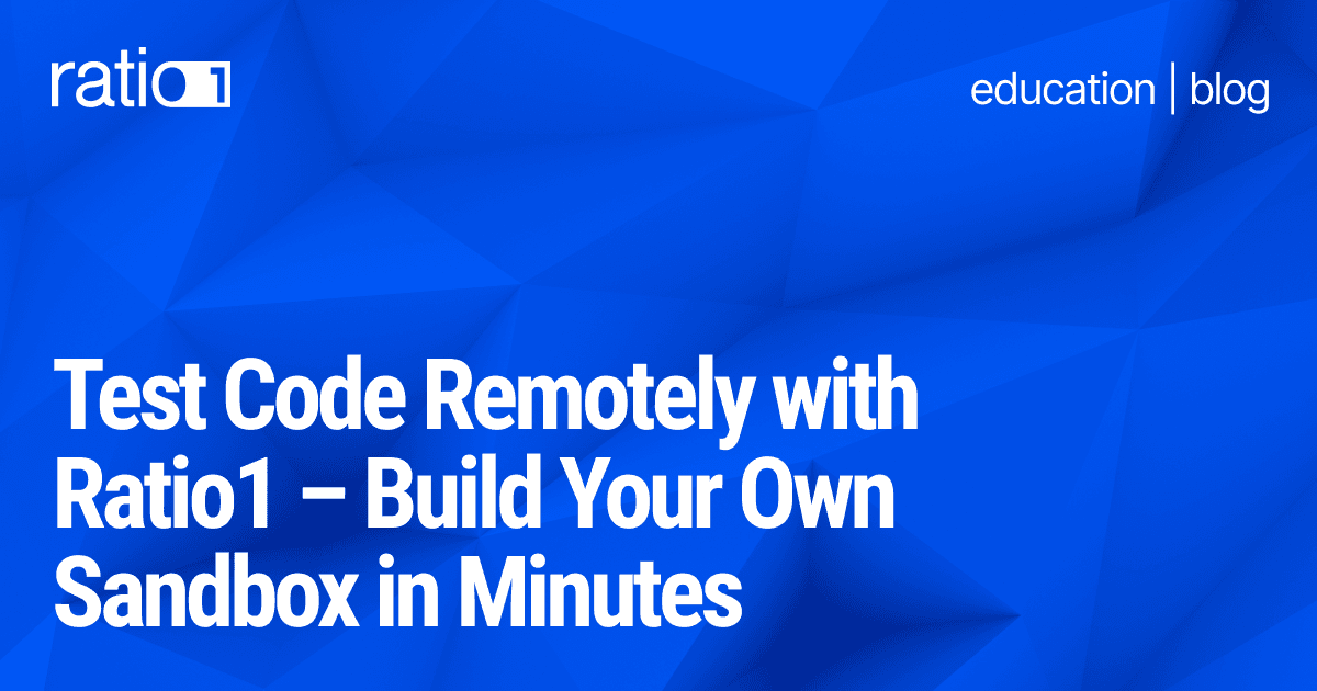 Build Your Own Sandbox in Minutes