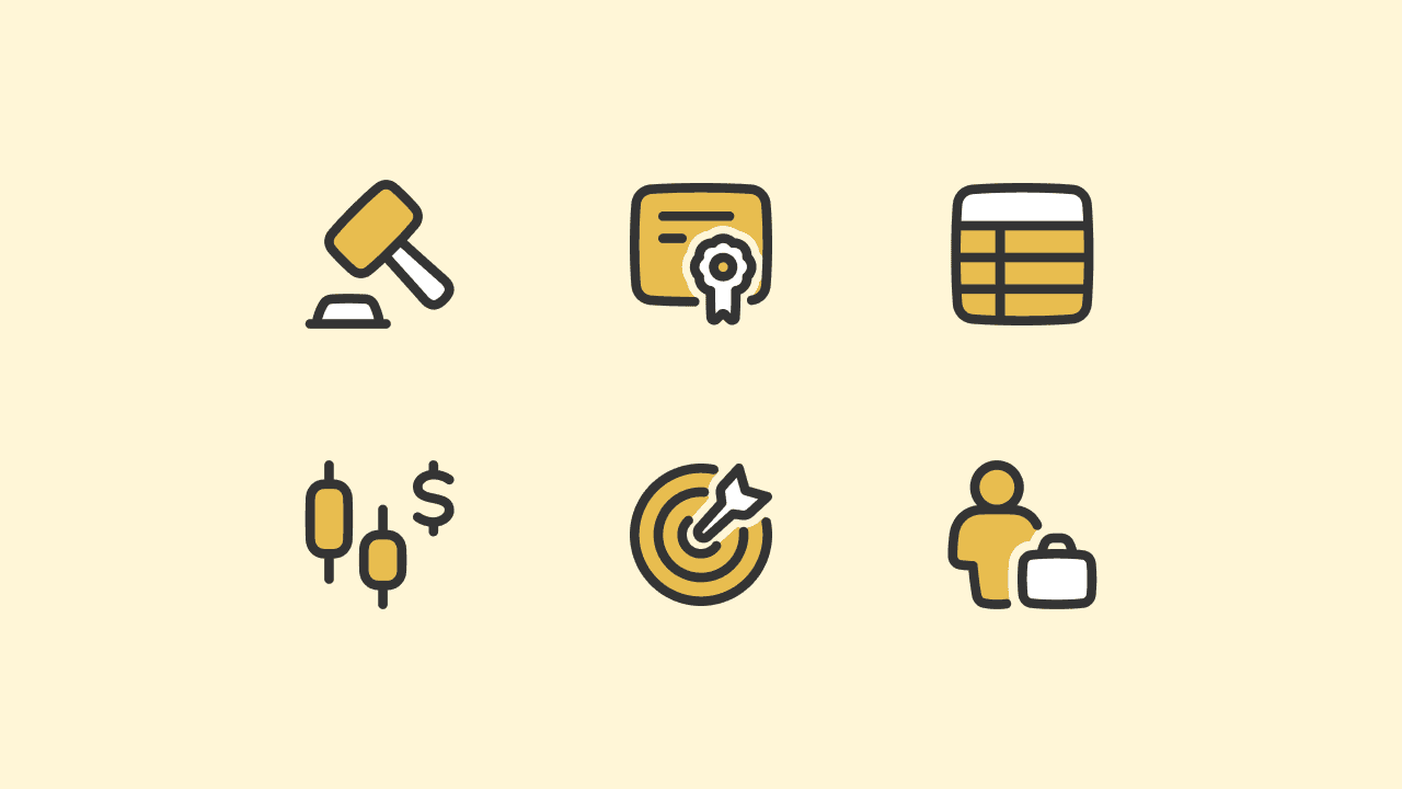 Plump Duo Business Icon Set