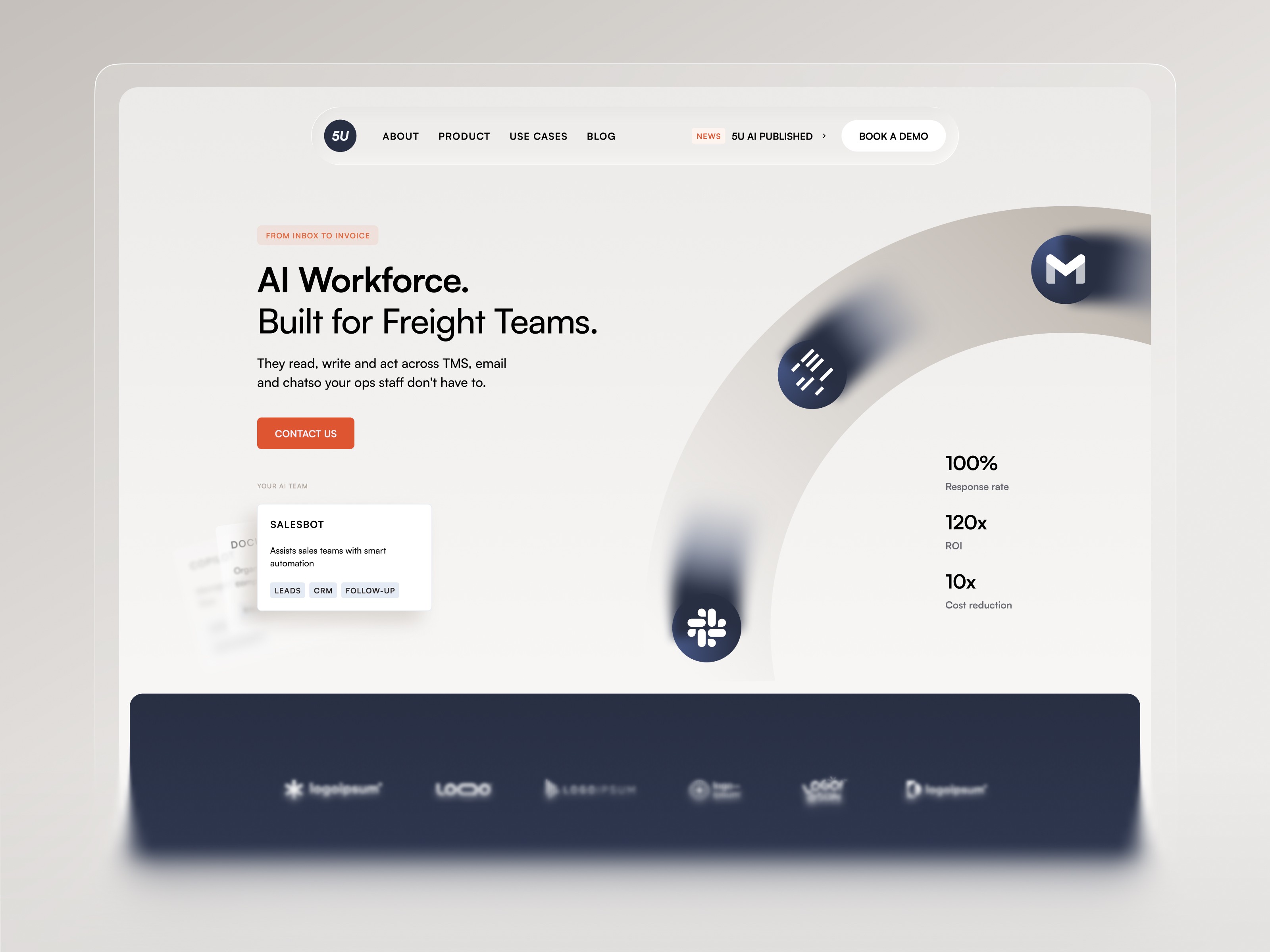 Enorm UI/UX Design and Framer Development Screenshot