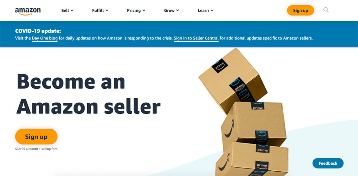 Register a new seller account