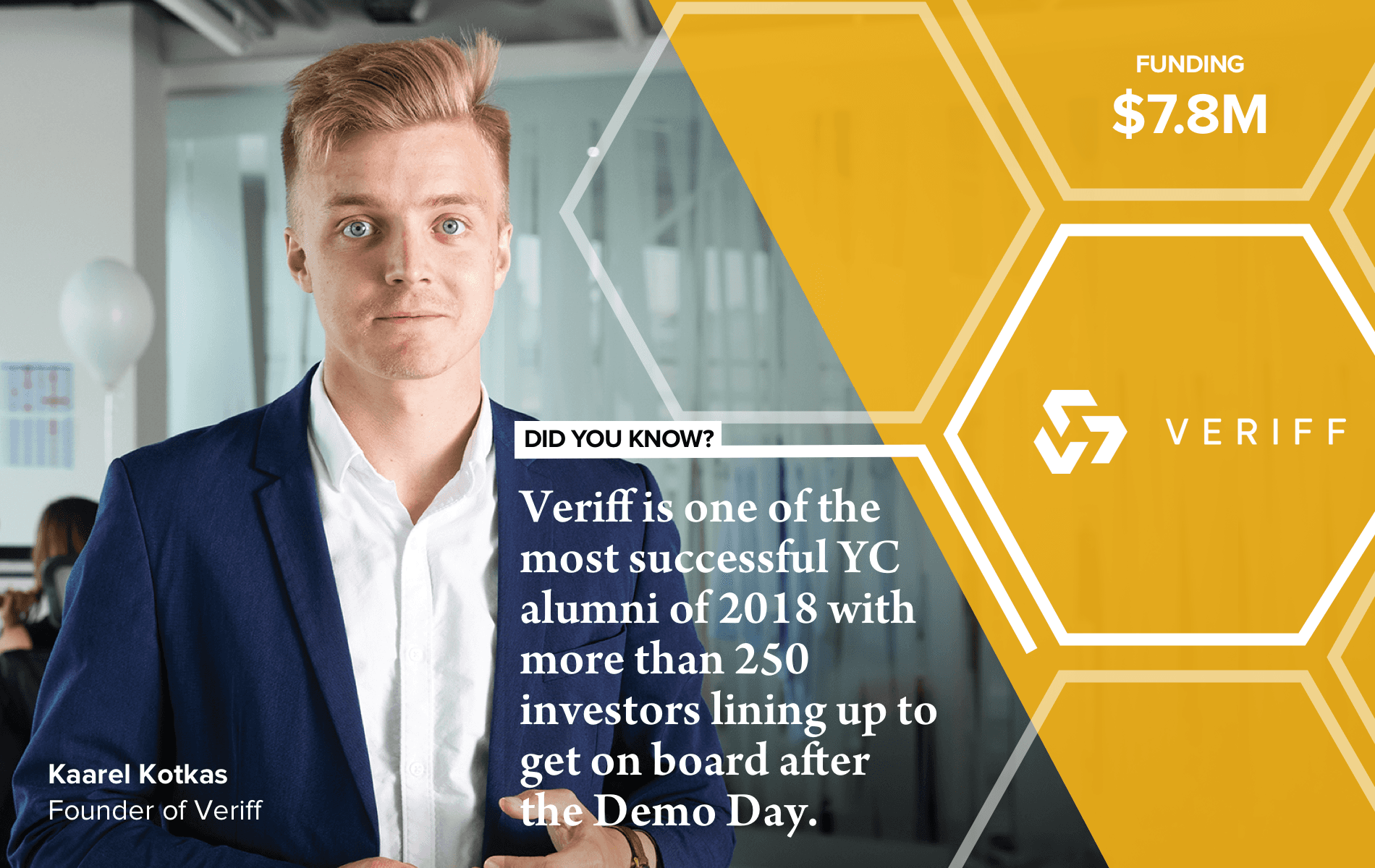  Kaarel Kotkas, the founder of Veriff 