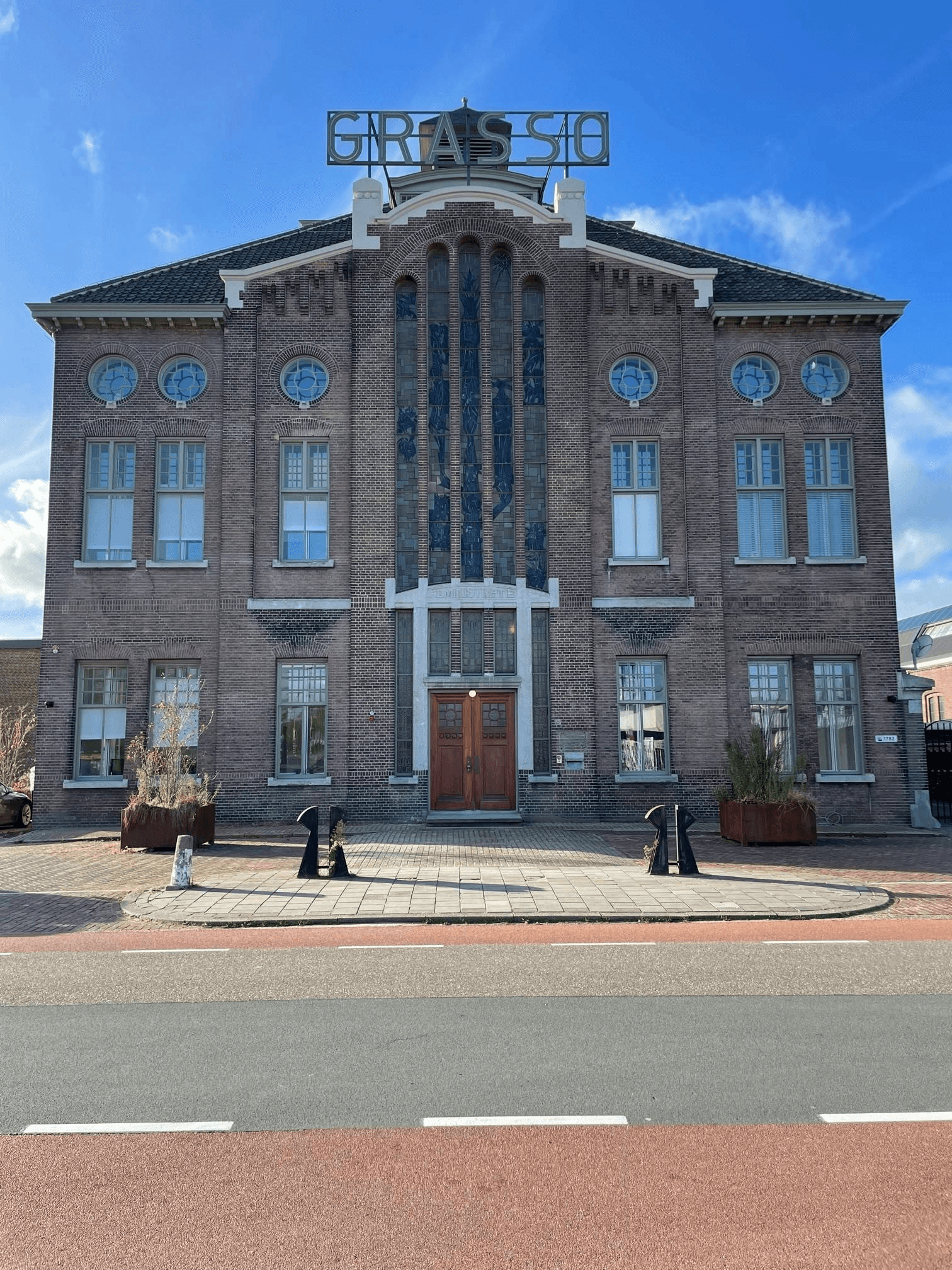 Forefront of the Grasso building in Den Bosch, the Netherlands