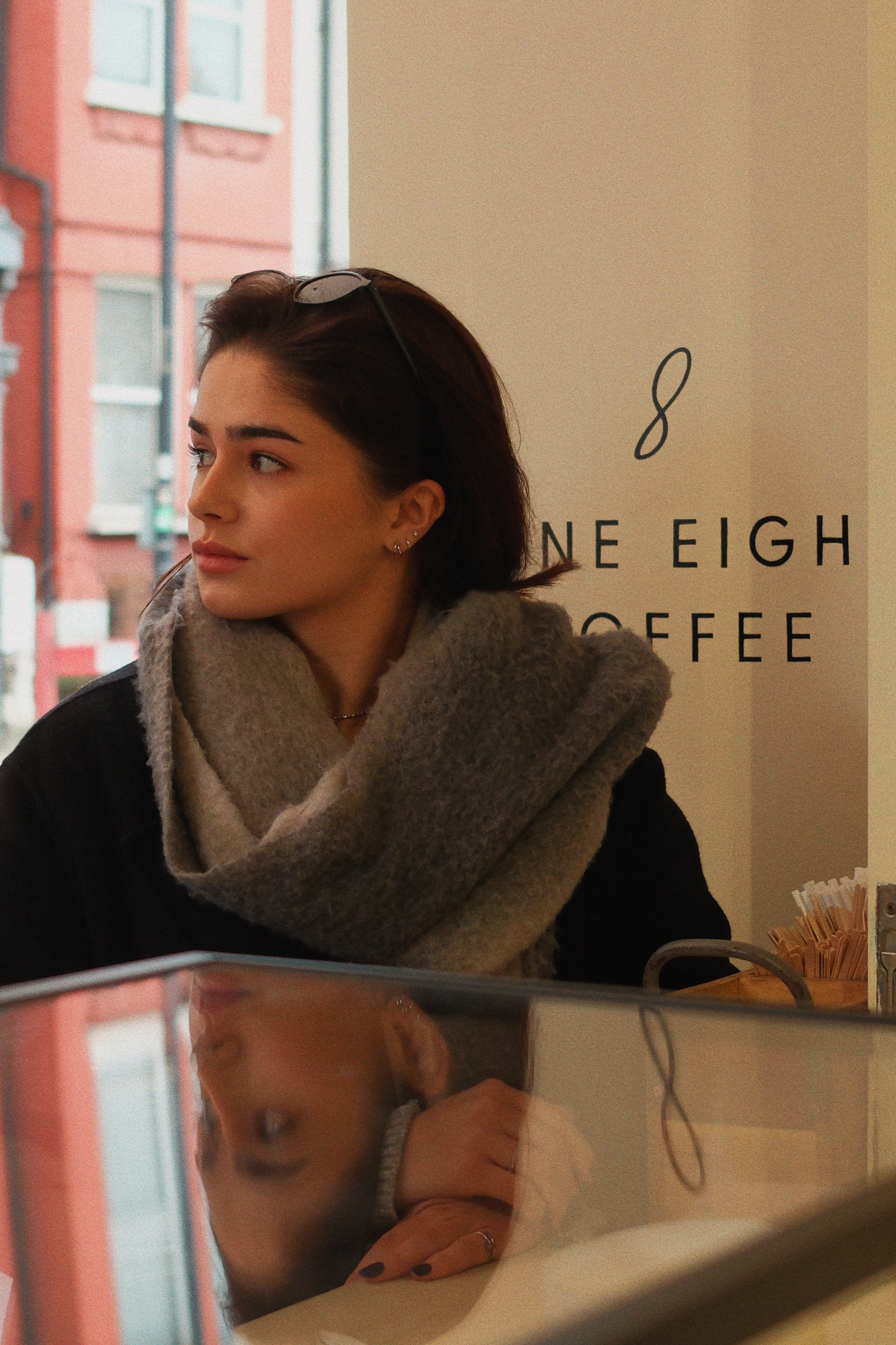 Stored up yarns and ready to be used