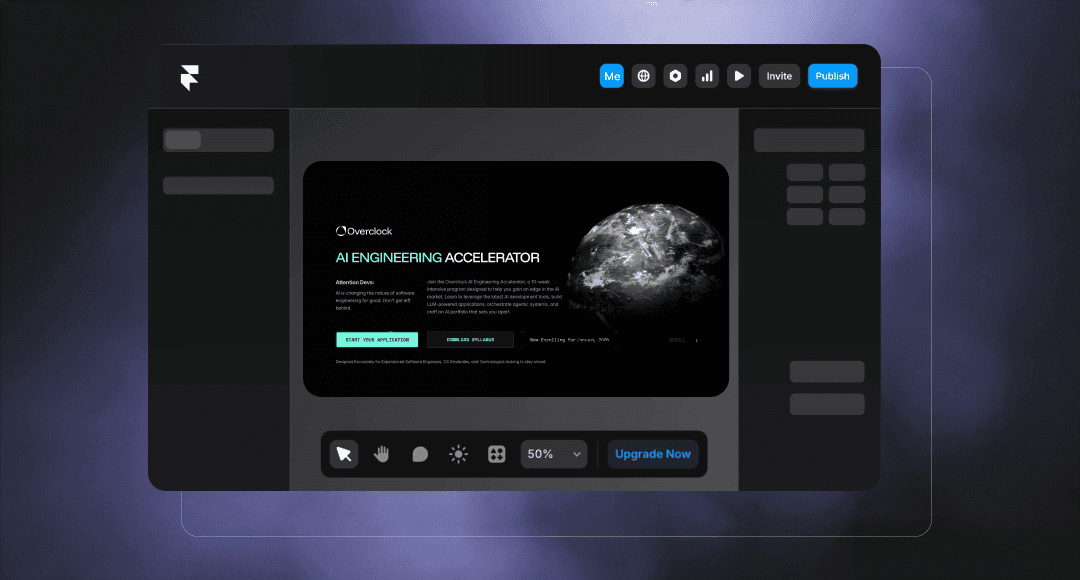 Landing page design for edtech