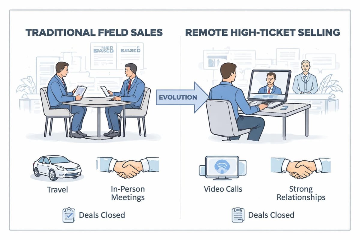 Remote sales process evolution