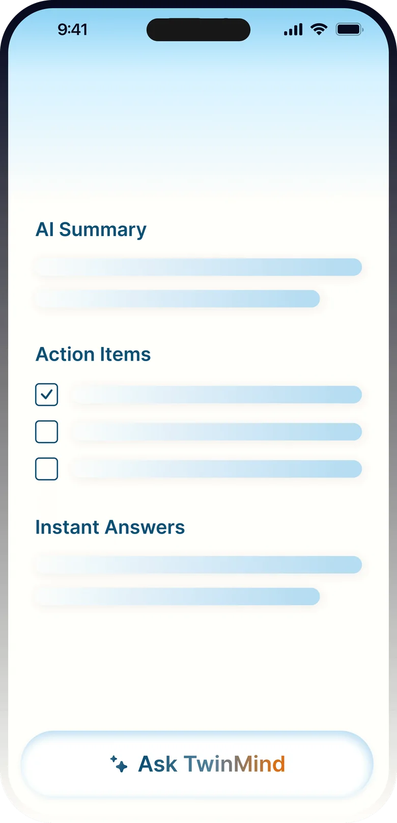 TwinMind app screenshot