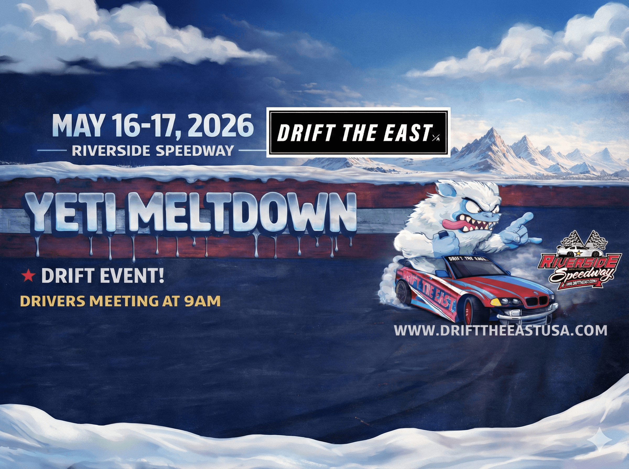 Yeti Meltdown Event Flyer