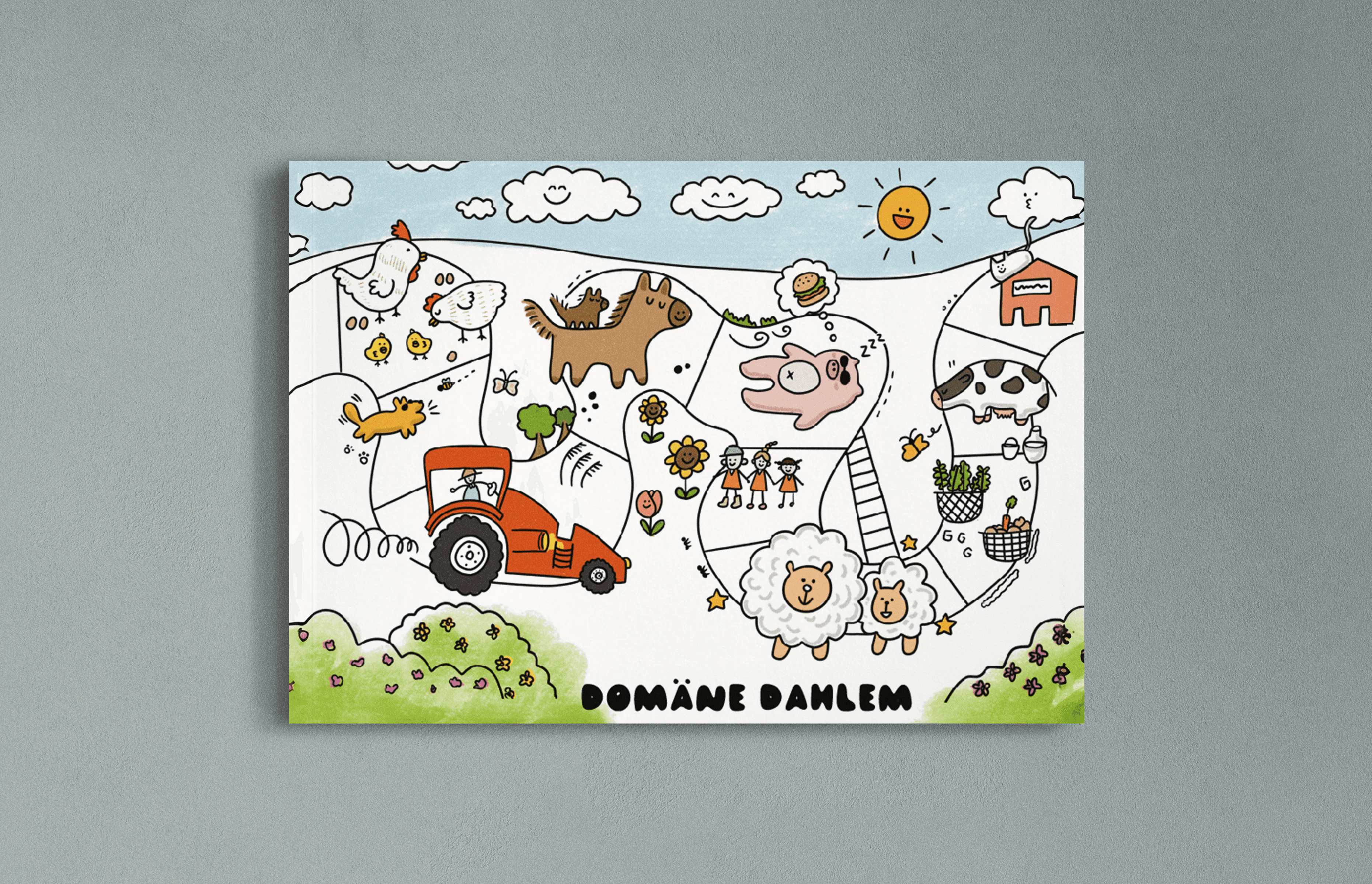 Domäne Dahlem illustrated map