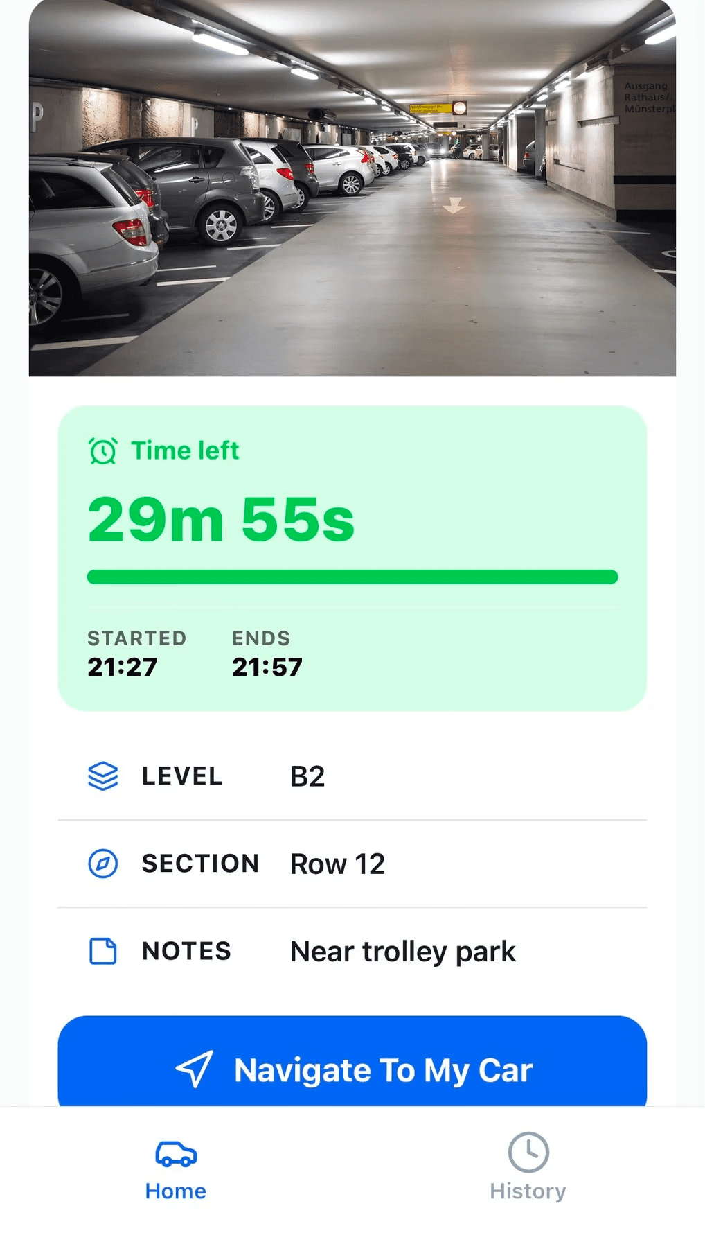 Parking Reminder App