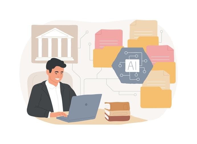 Preparing for a career in AI and NLP, featuring elements of education and professional development.