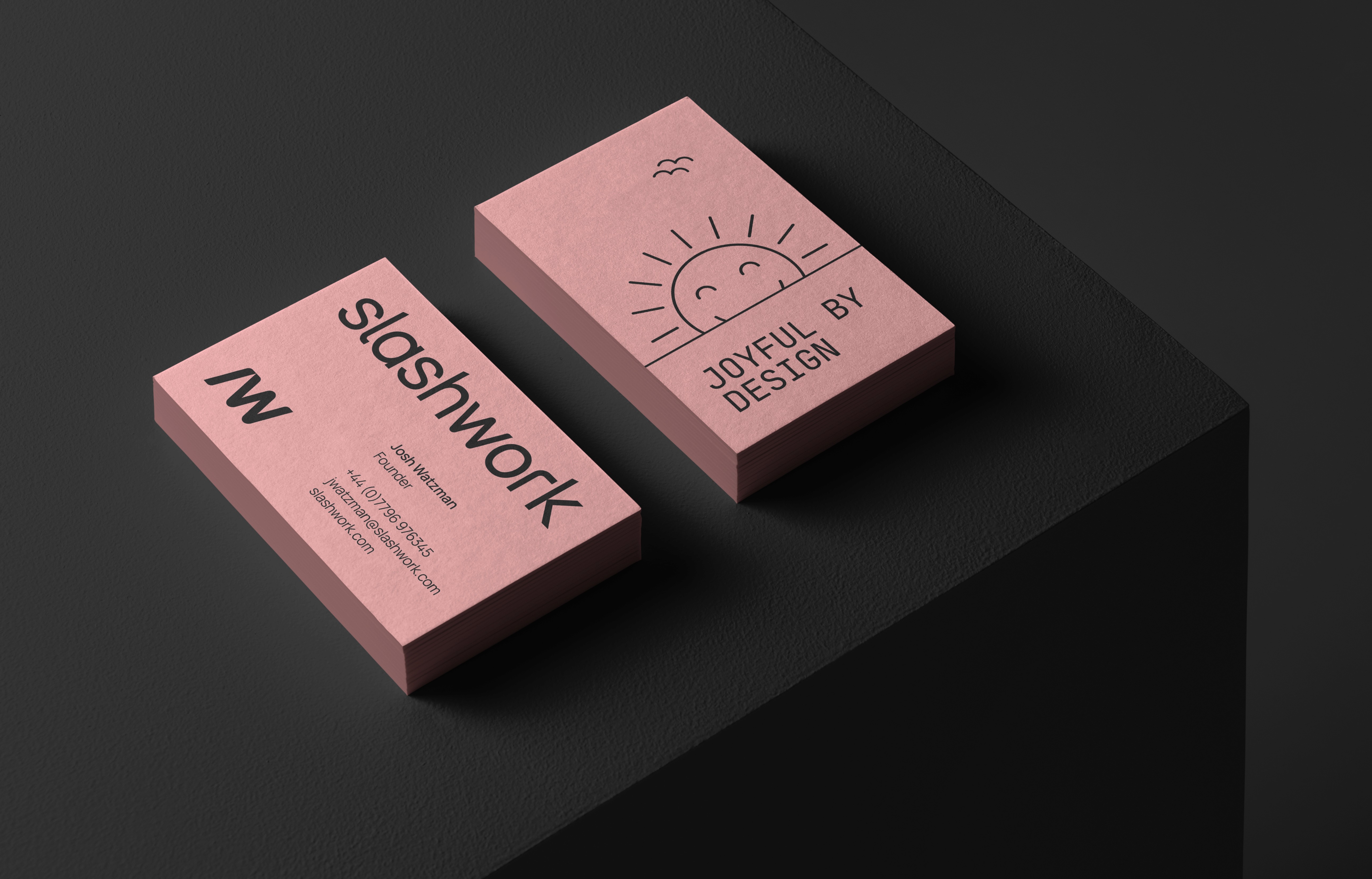 Slashwork business card design