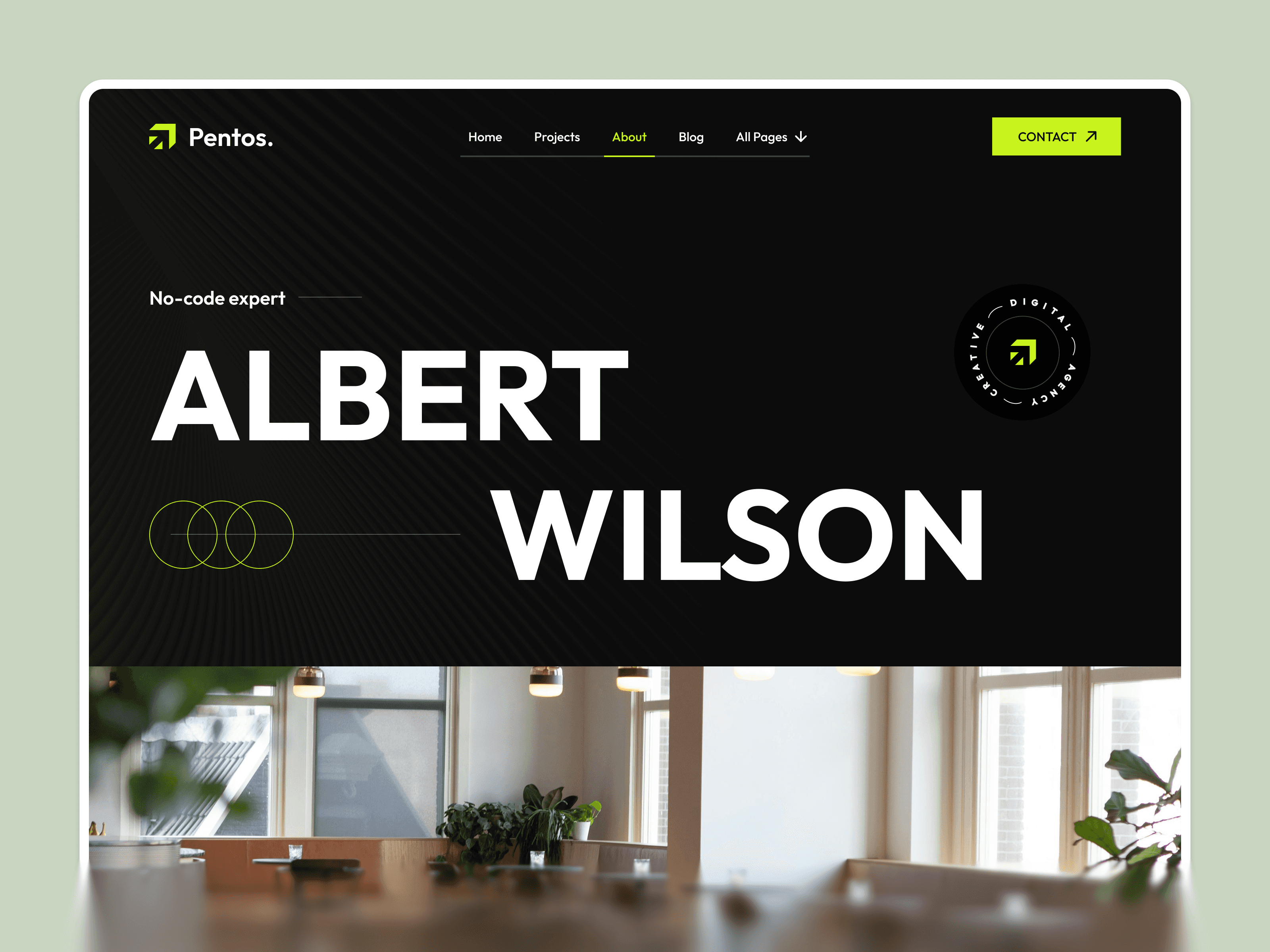 framer portfolio template