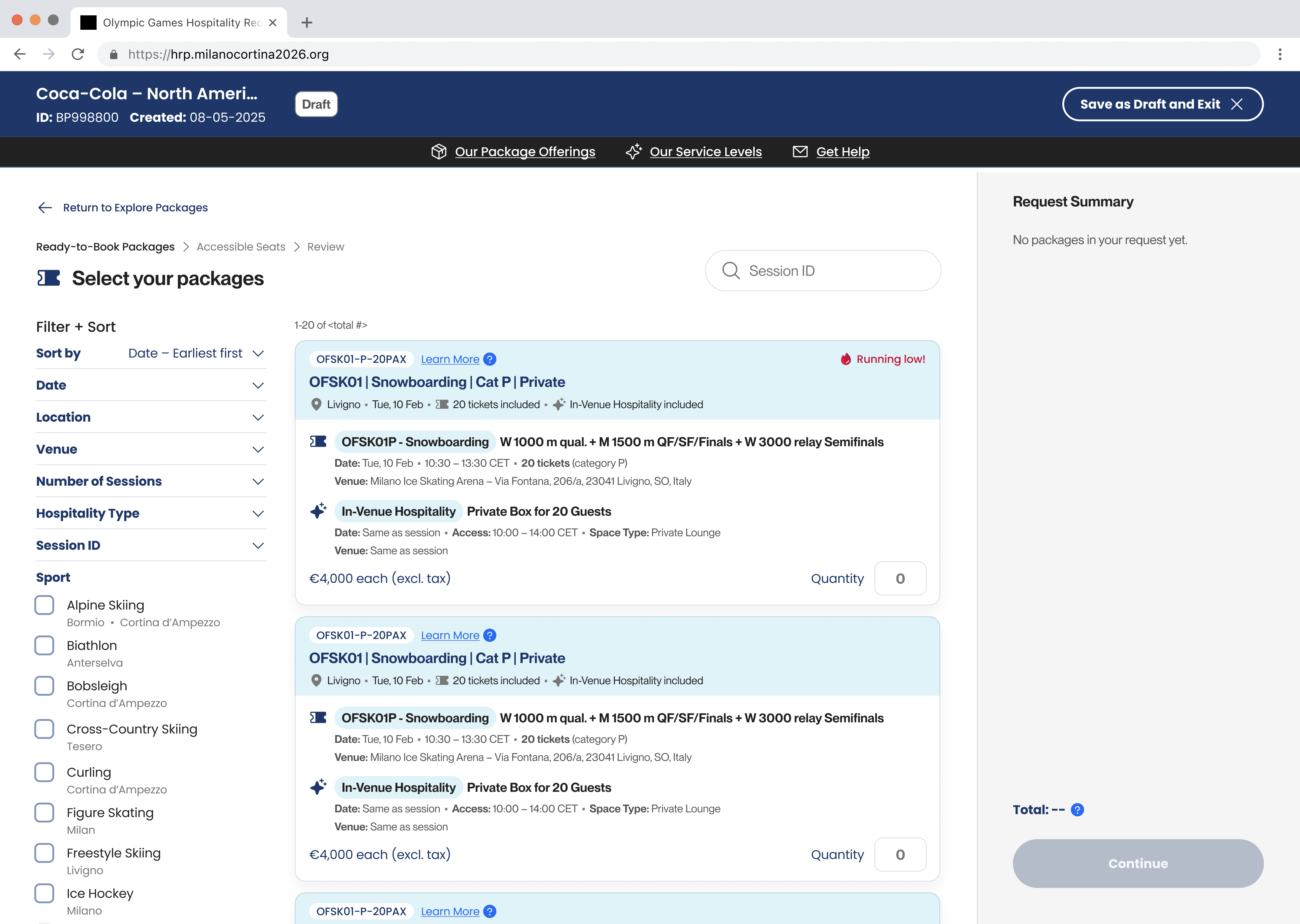 HRP Package Selection