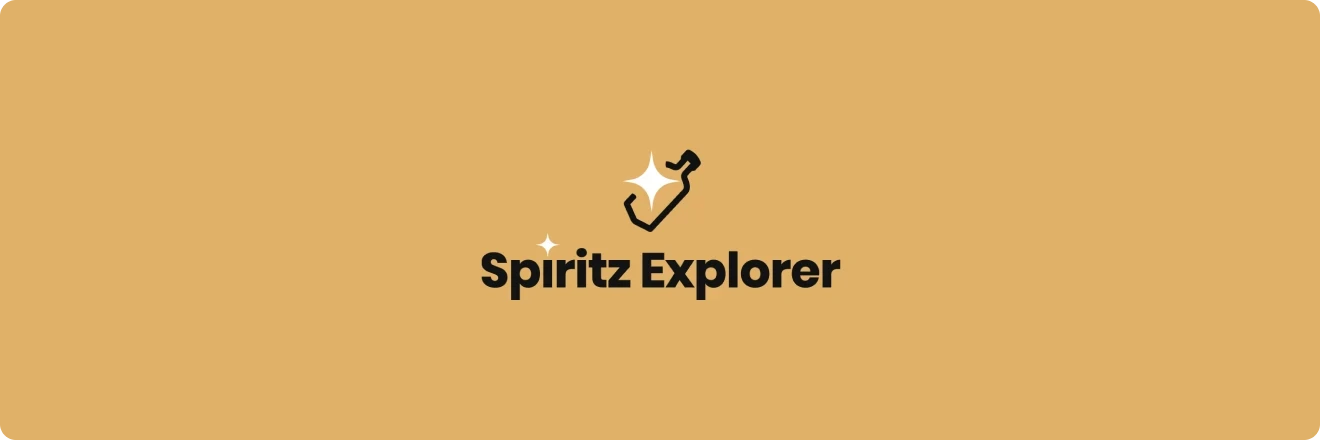 Spiritz Explorer logo and brand identity for spirits tasting and discovery mobile app
