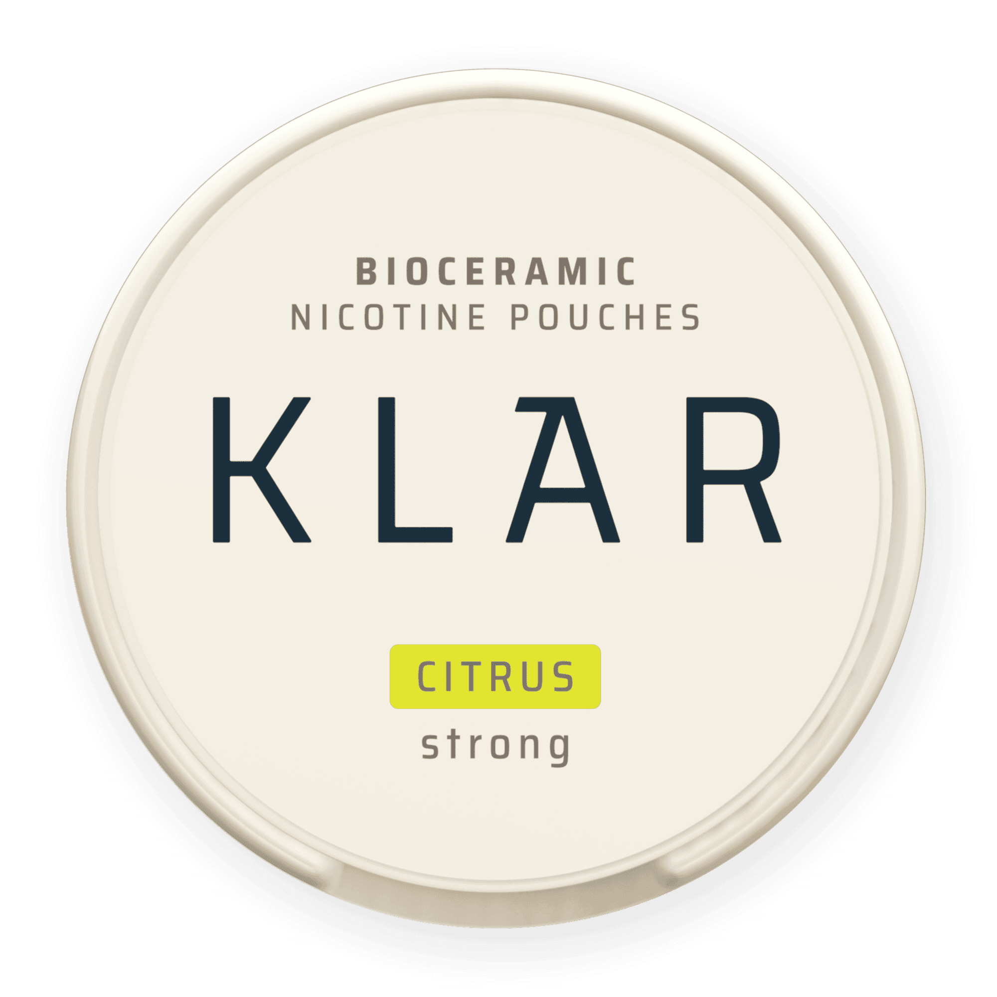 KLAR Bioceramic nicotine pouches in citrus flavour