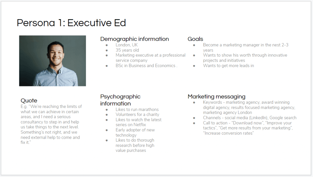 ideal client profile vs customer persona