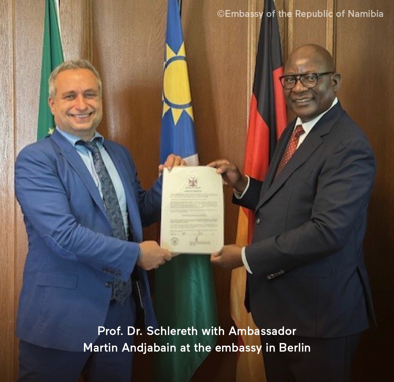 Prof. Dr. Schlereth and Ambassador