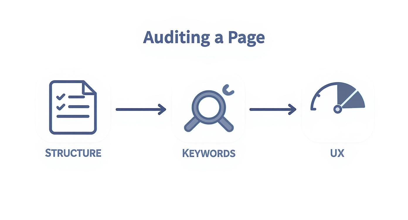 Infographic about how to do competitor analysis in seo
