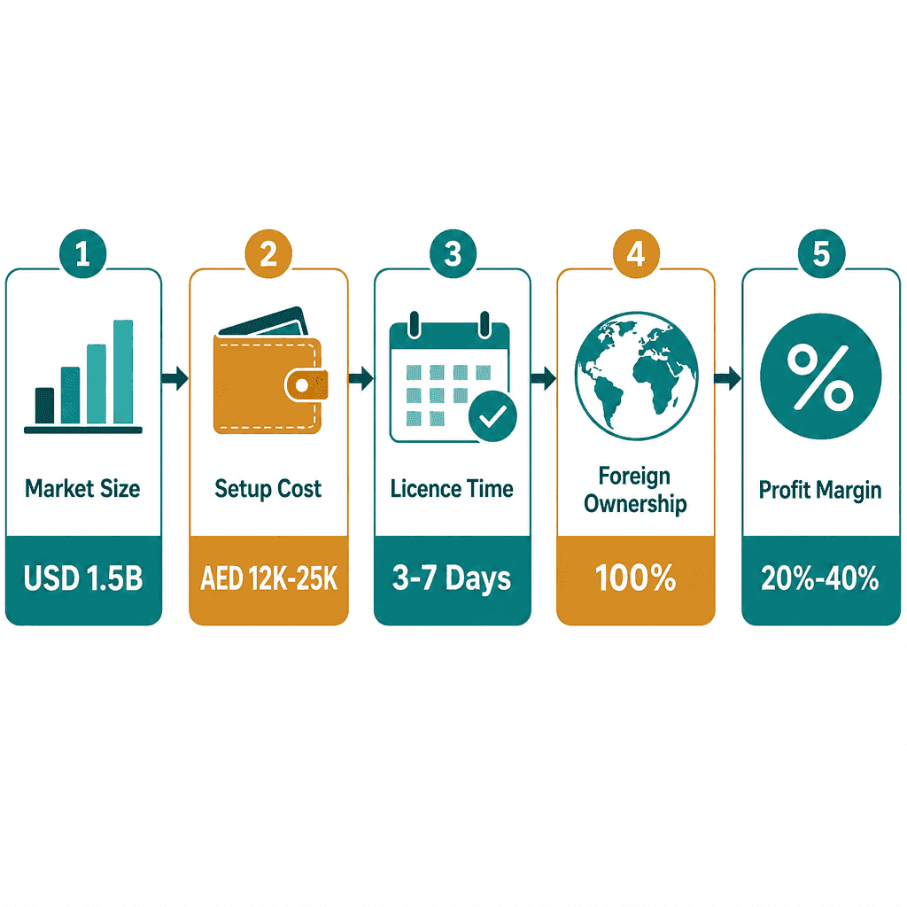 Infographic: How to Get a Advertisement Designing & Producing Business License in Dubai