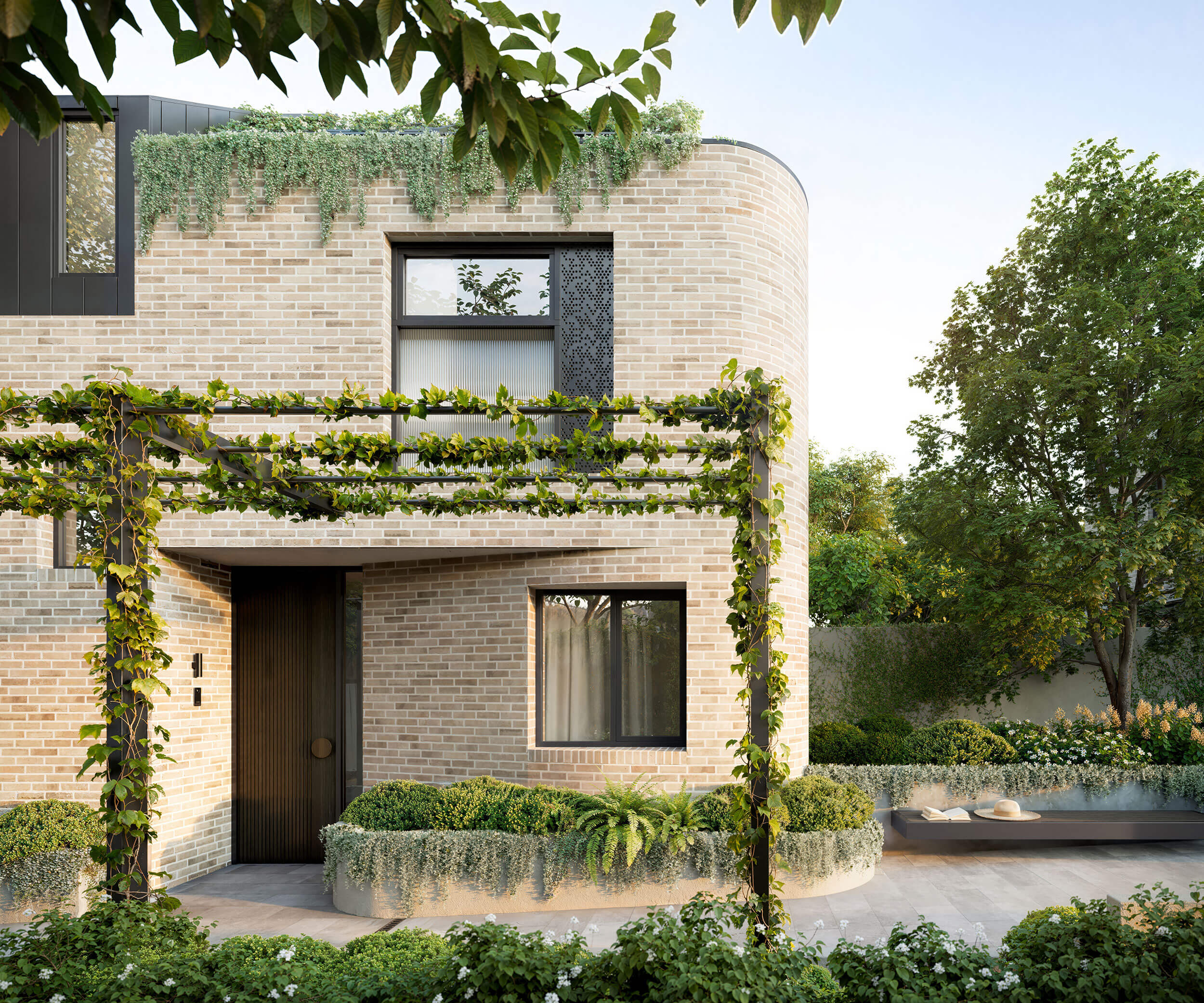 Athlete winning a race