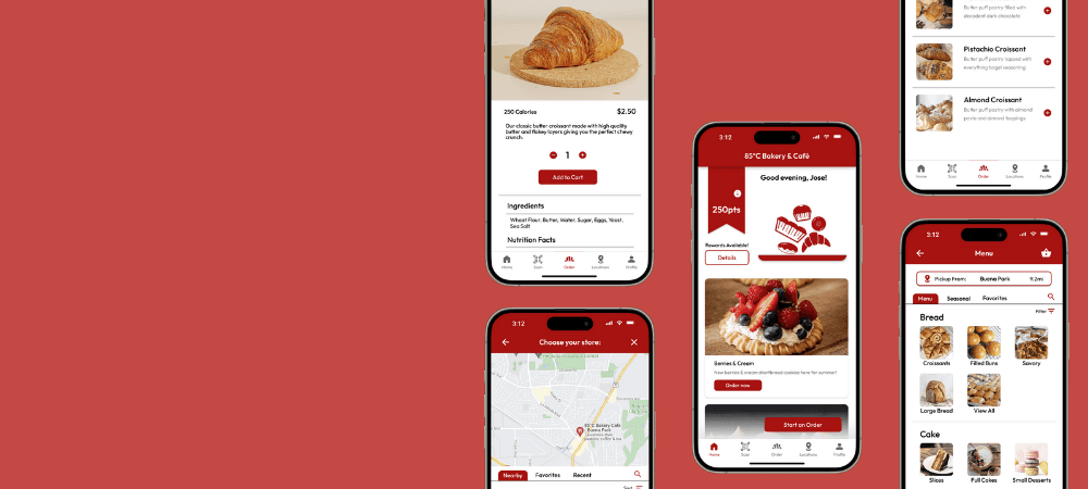 Mobile app prototype samples