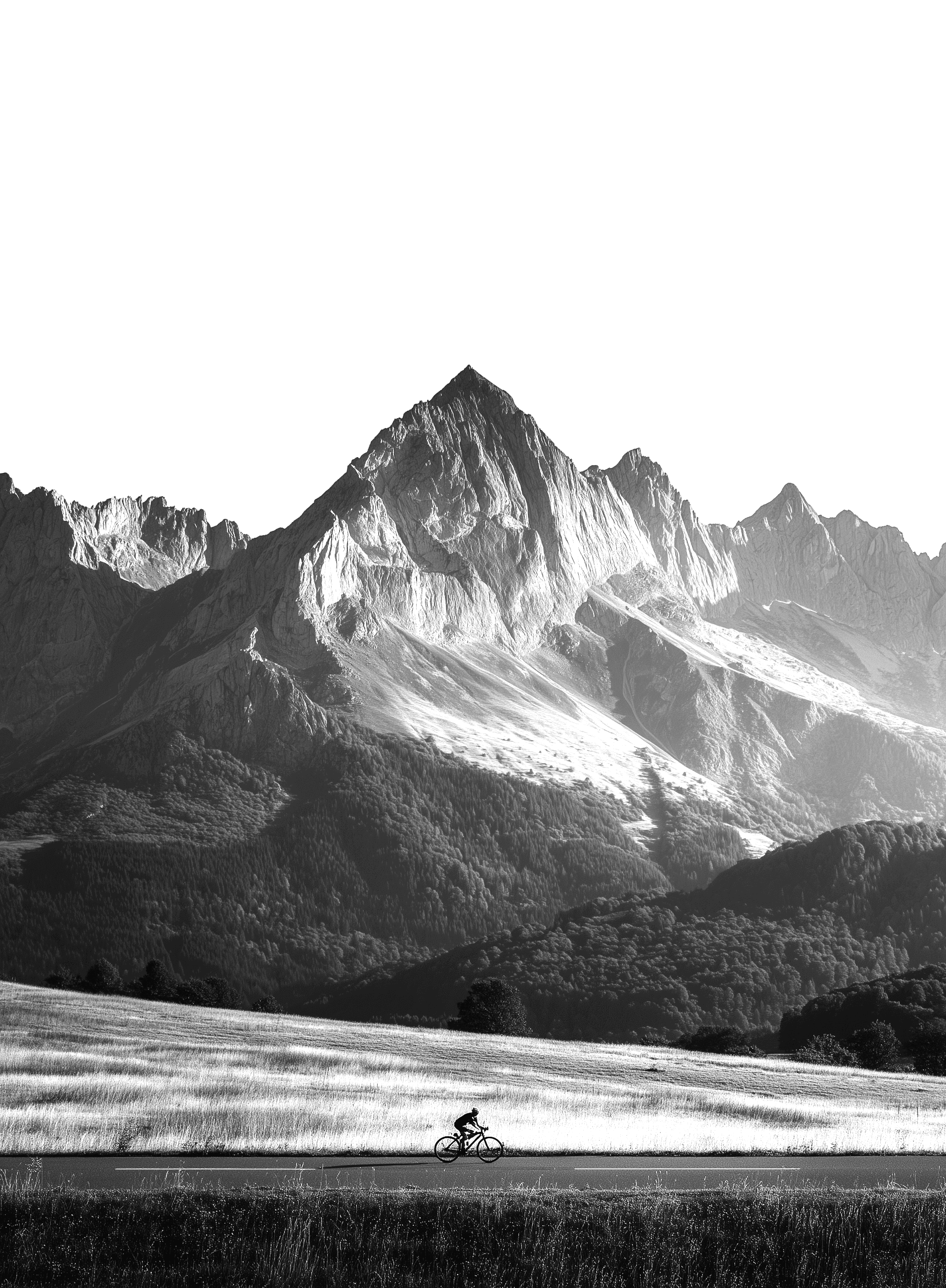 Cycling through the mountain of France