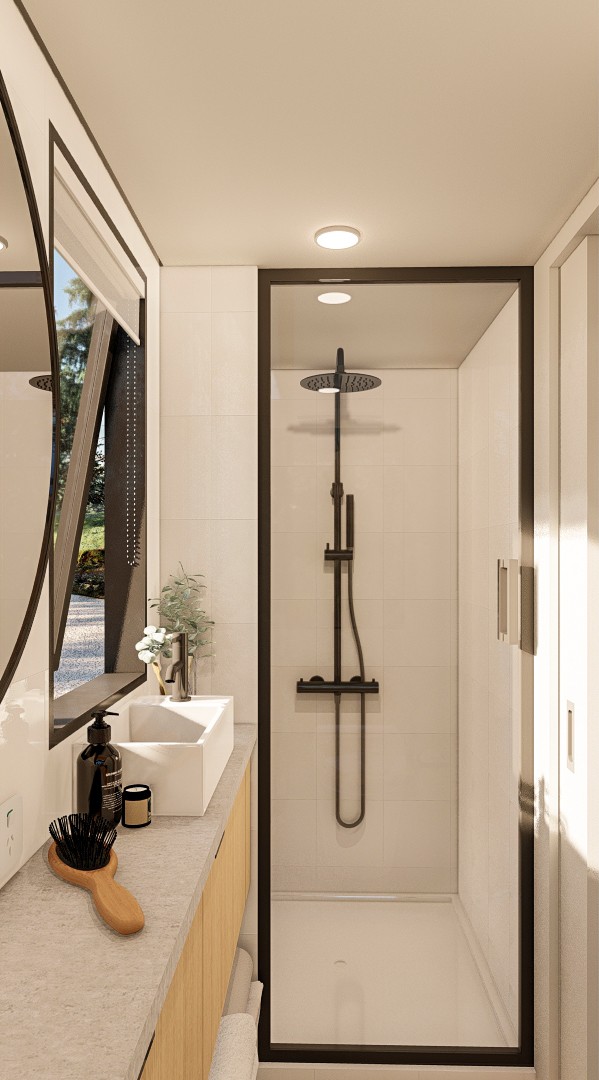 Tiny Haus 6m/20ft tiny house bathroom