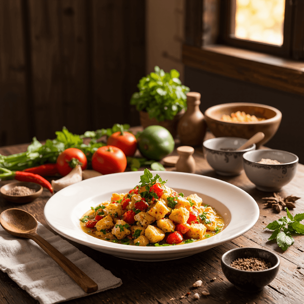 product photography of Gourmet food dish