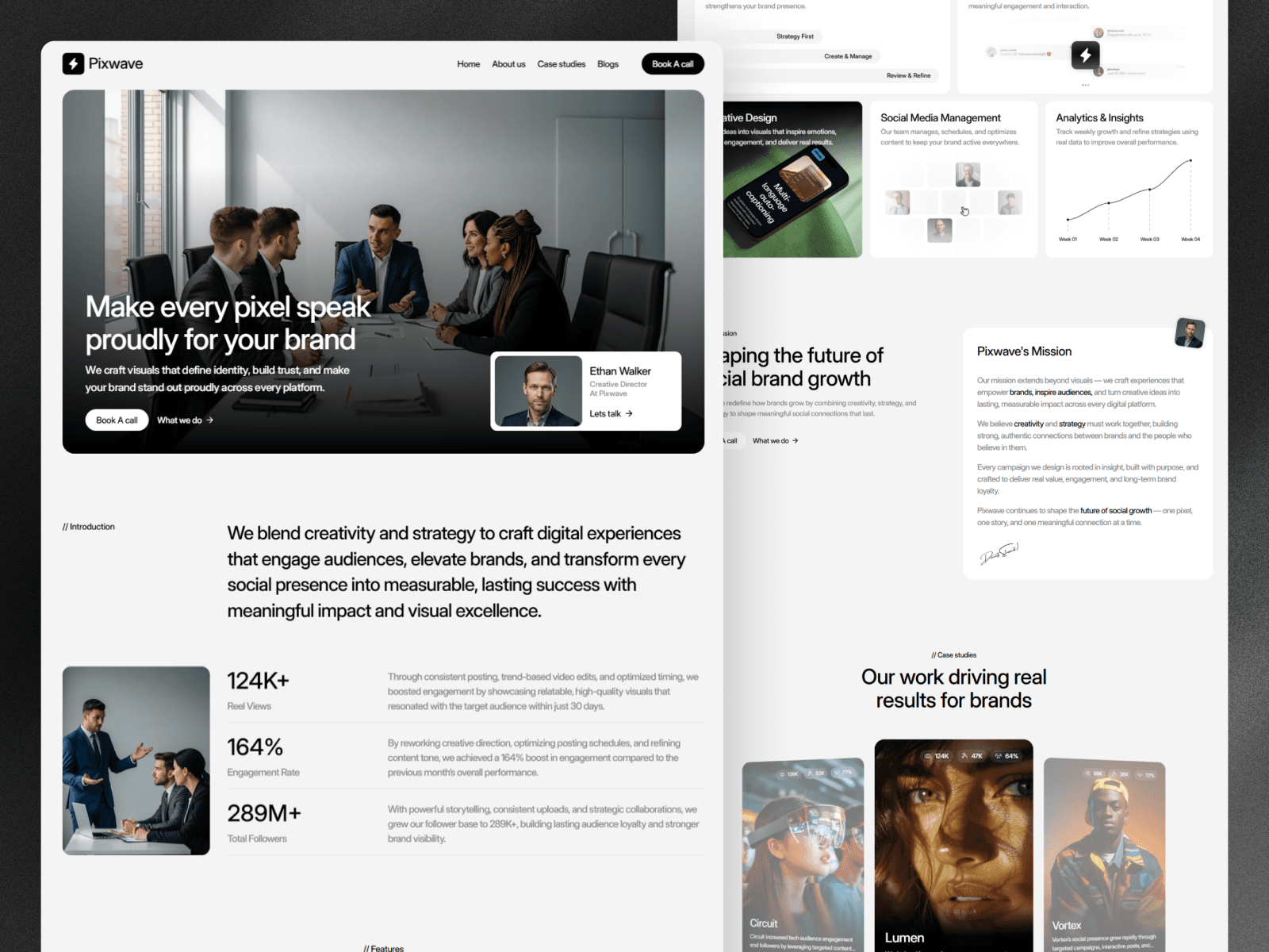 Pixwave Framer Agency Template