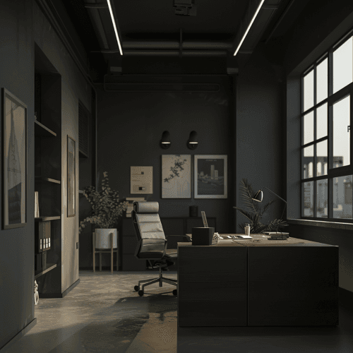 3D Animation einer Büroräumlichkeit