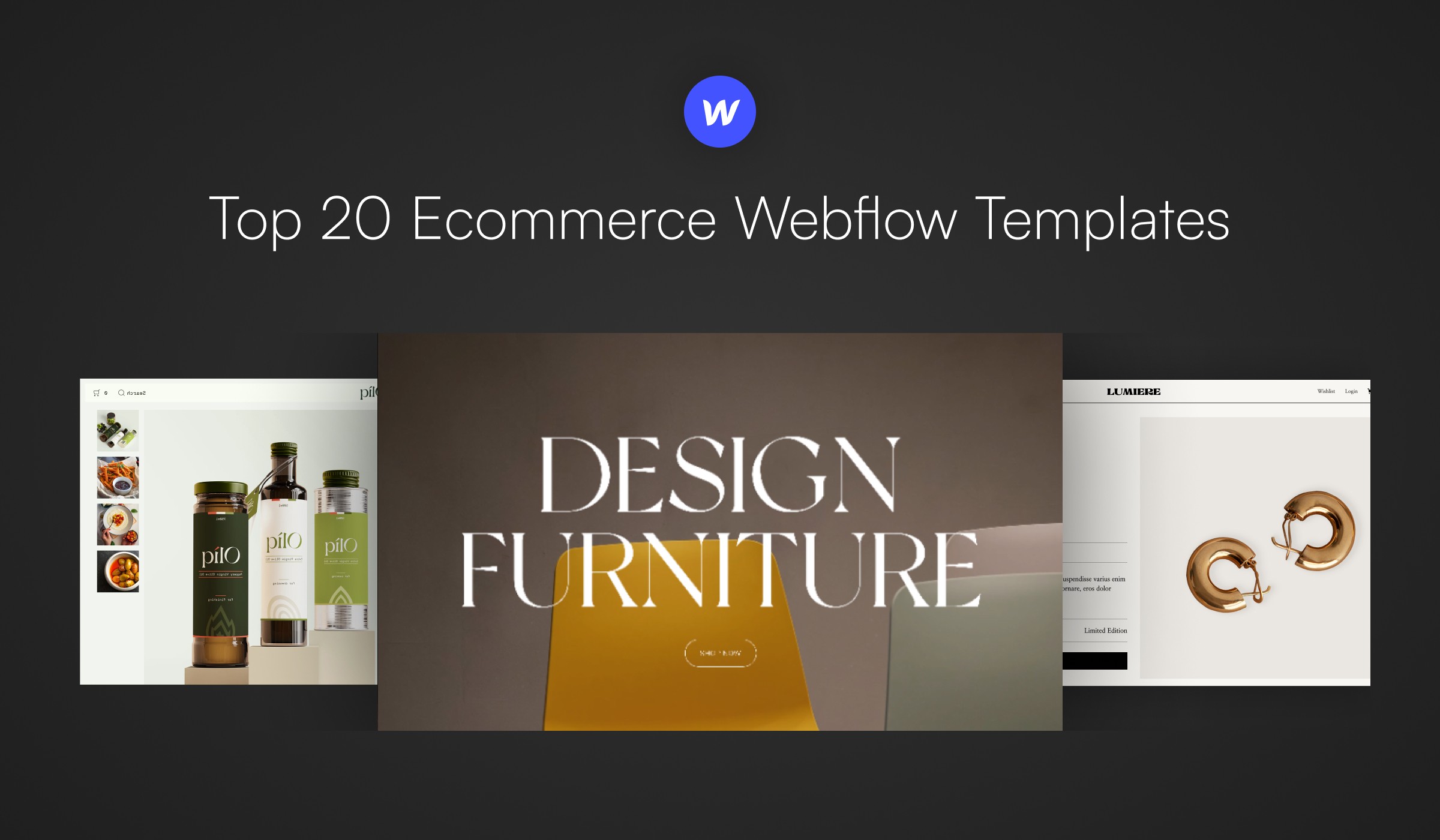 Best E-Commerce Webflow Templates