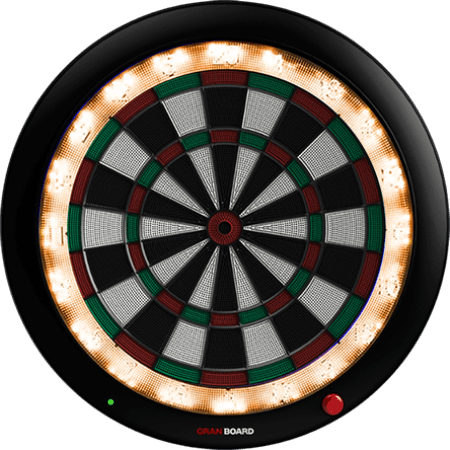 granboard 3s is the premium electronic soft tip dartboard with led lighting